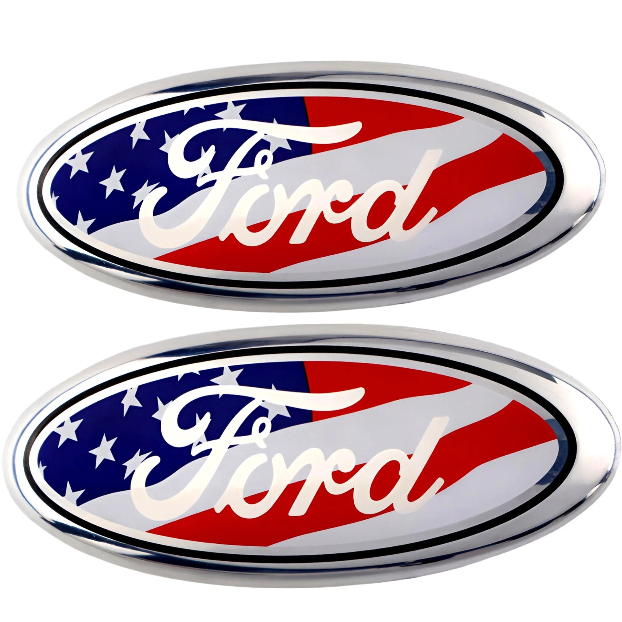 Ford Emblem Overlay | USA-Flagge