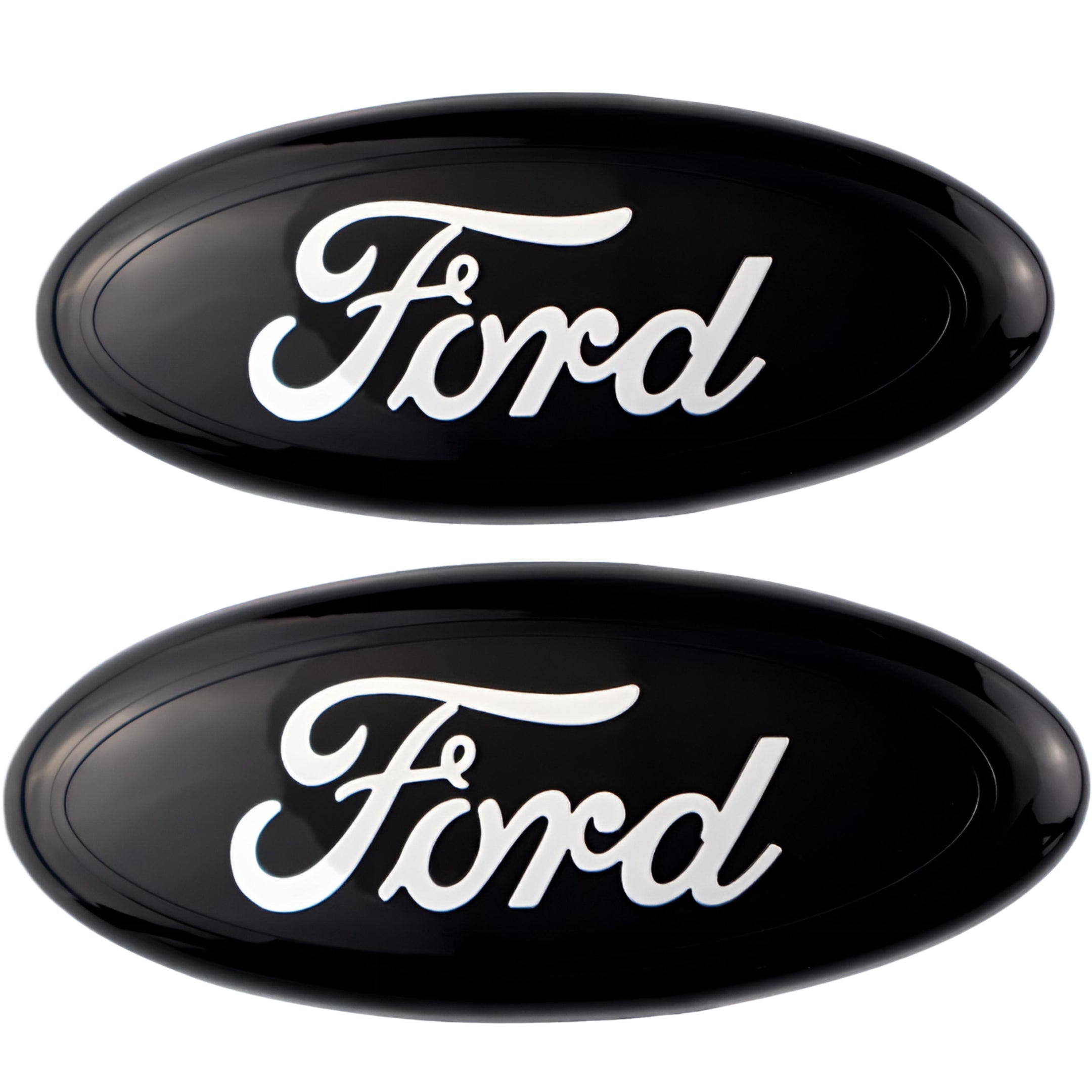 Ford Emblem Overlay | Black Chrome