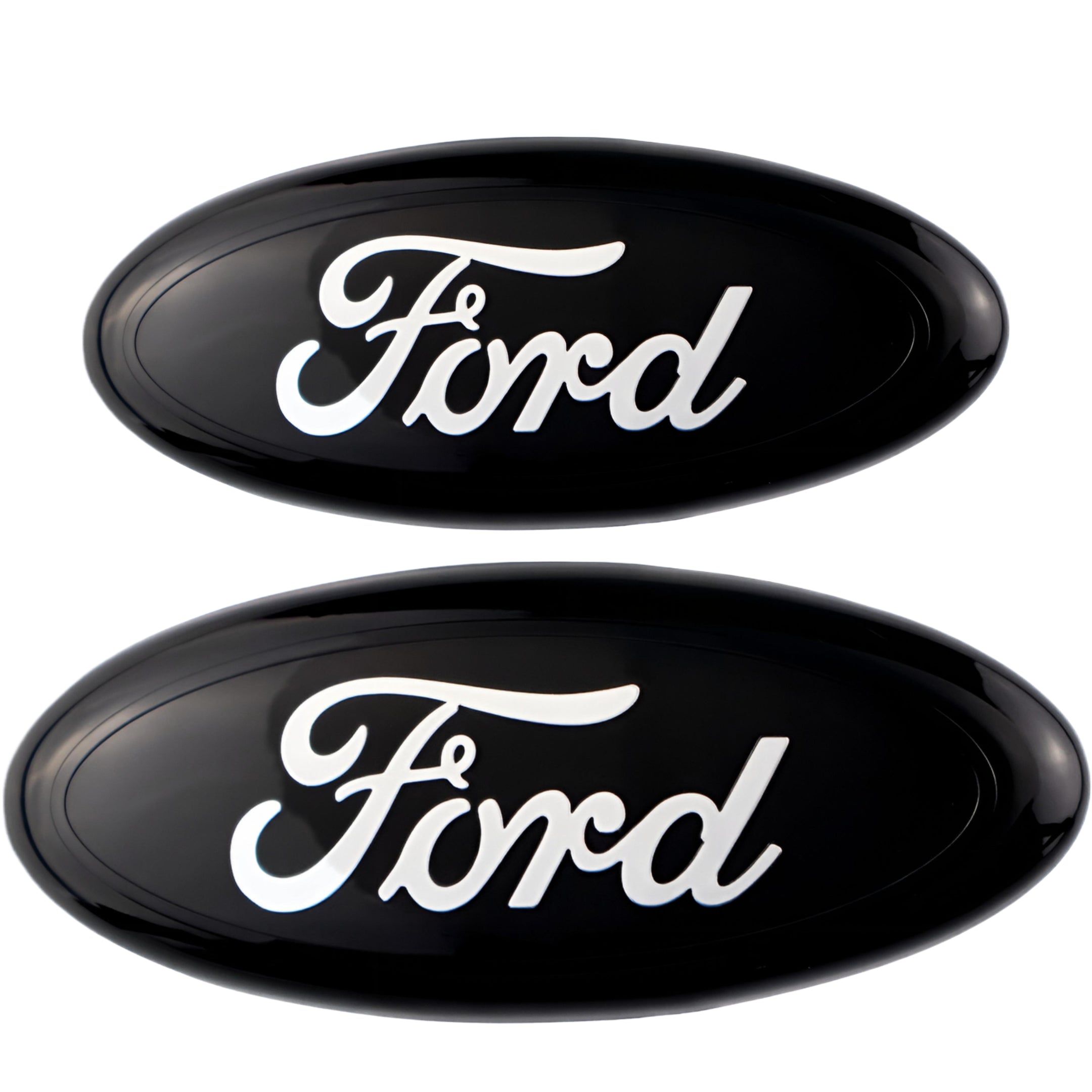 Ford Emblem Overlay | Black Chrome