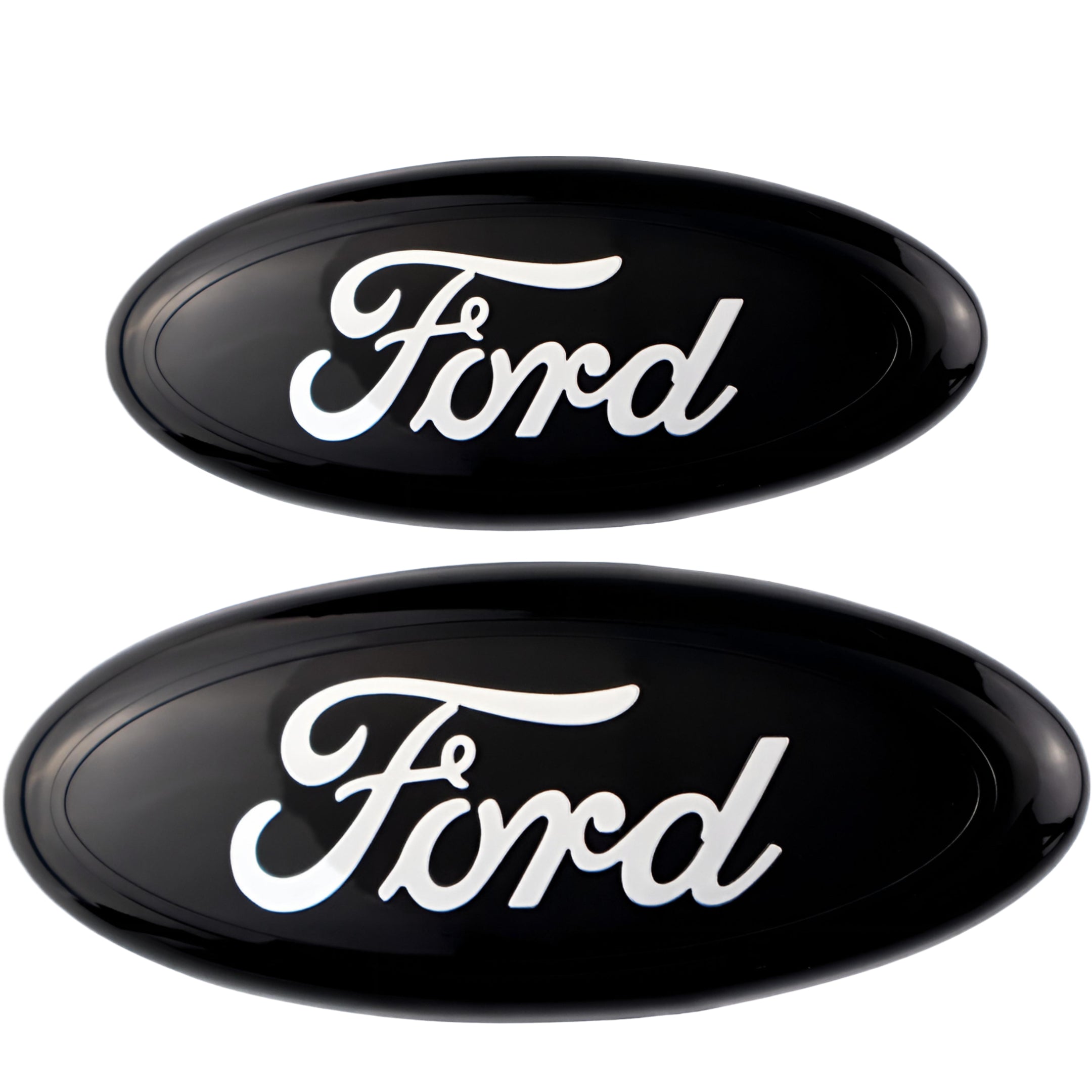 Ford Emblem Overlay | Black Chrome