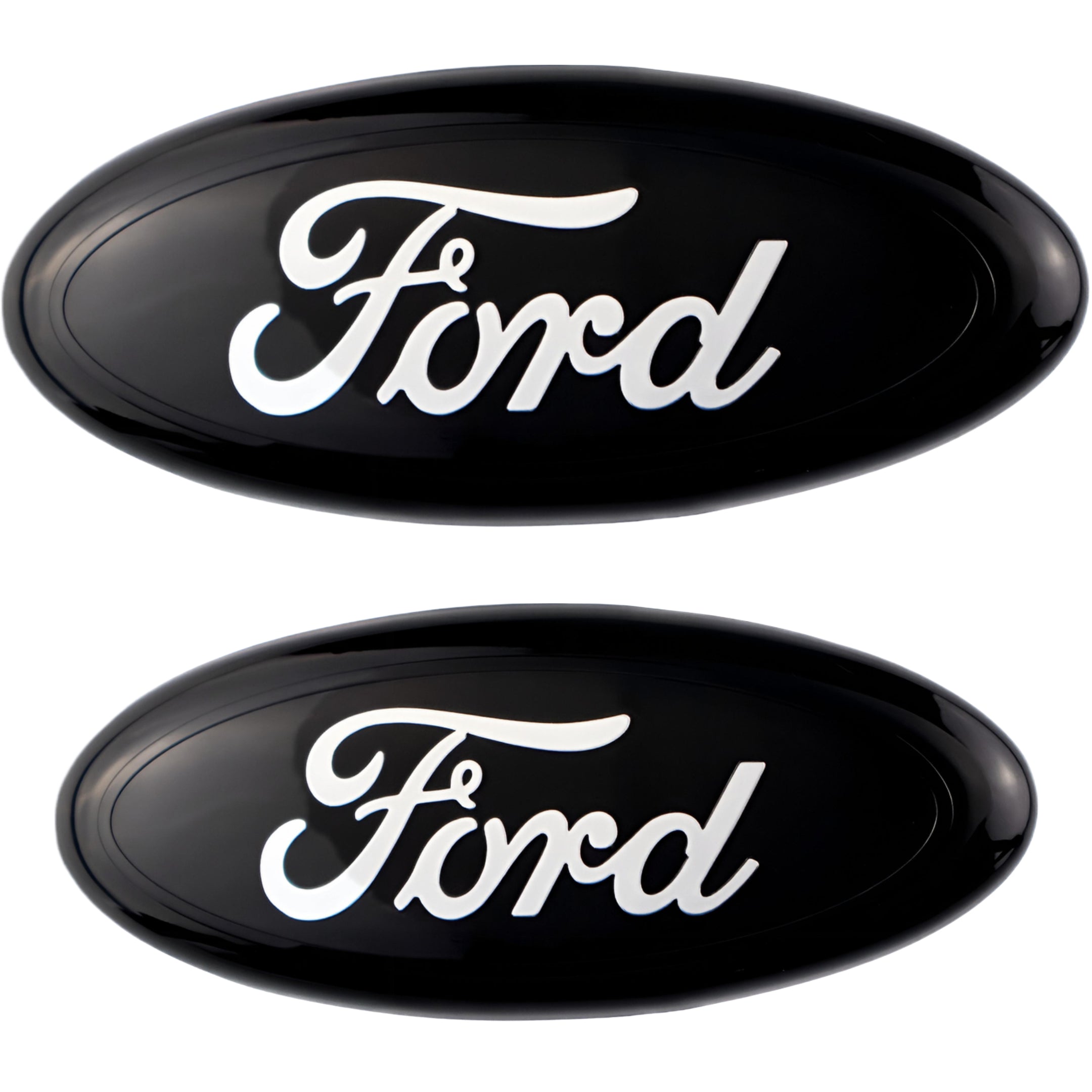 Ford Emblem Overlay | Black Chrome