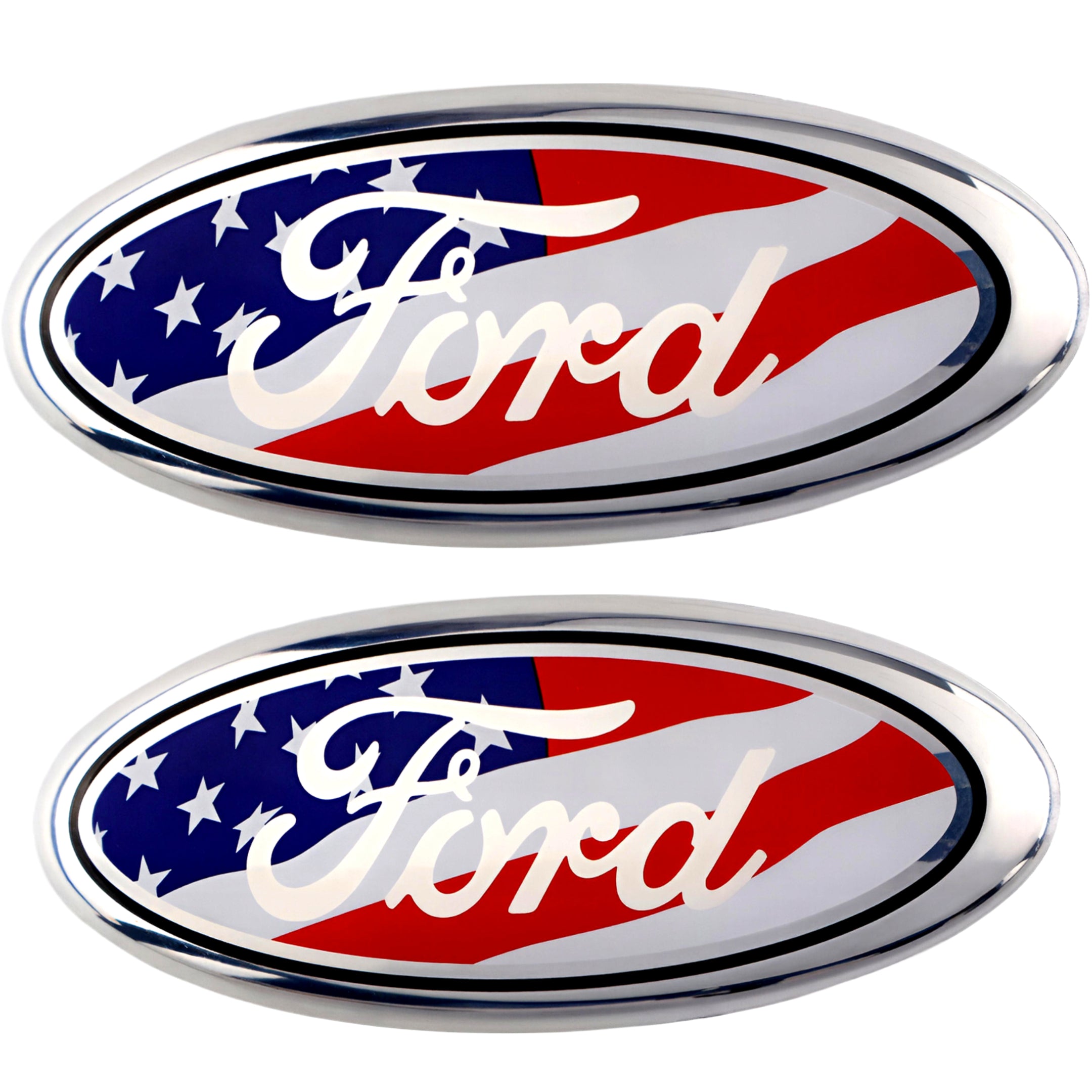 Ford Emblem Overlay | USA Flag
