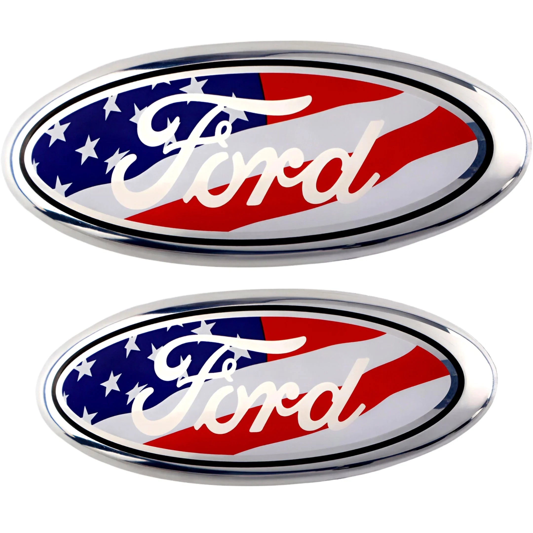 Ford Emblem Overlay | USA-Flagge