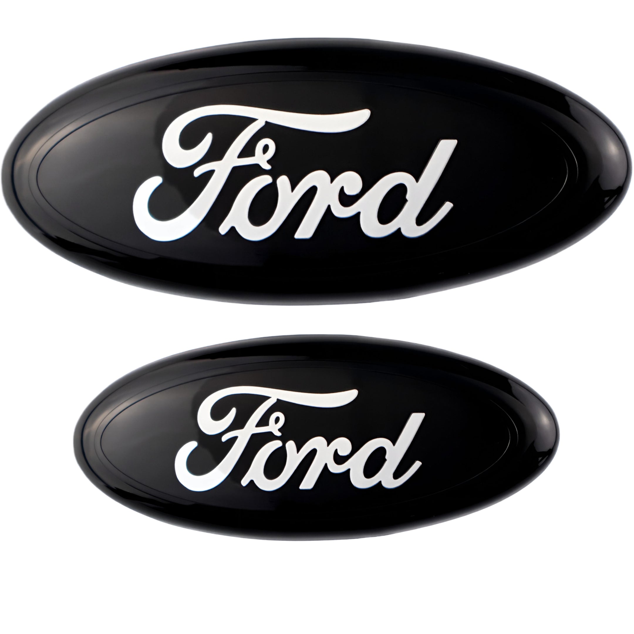 Ford Emblem Overlay | Black Chrome