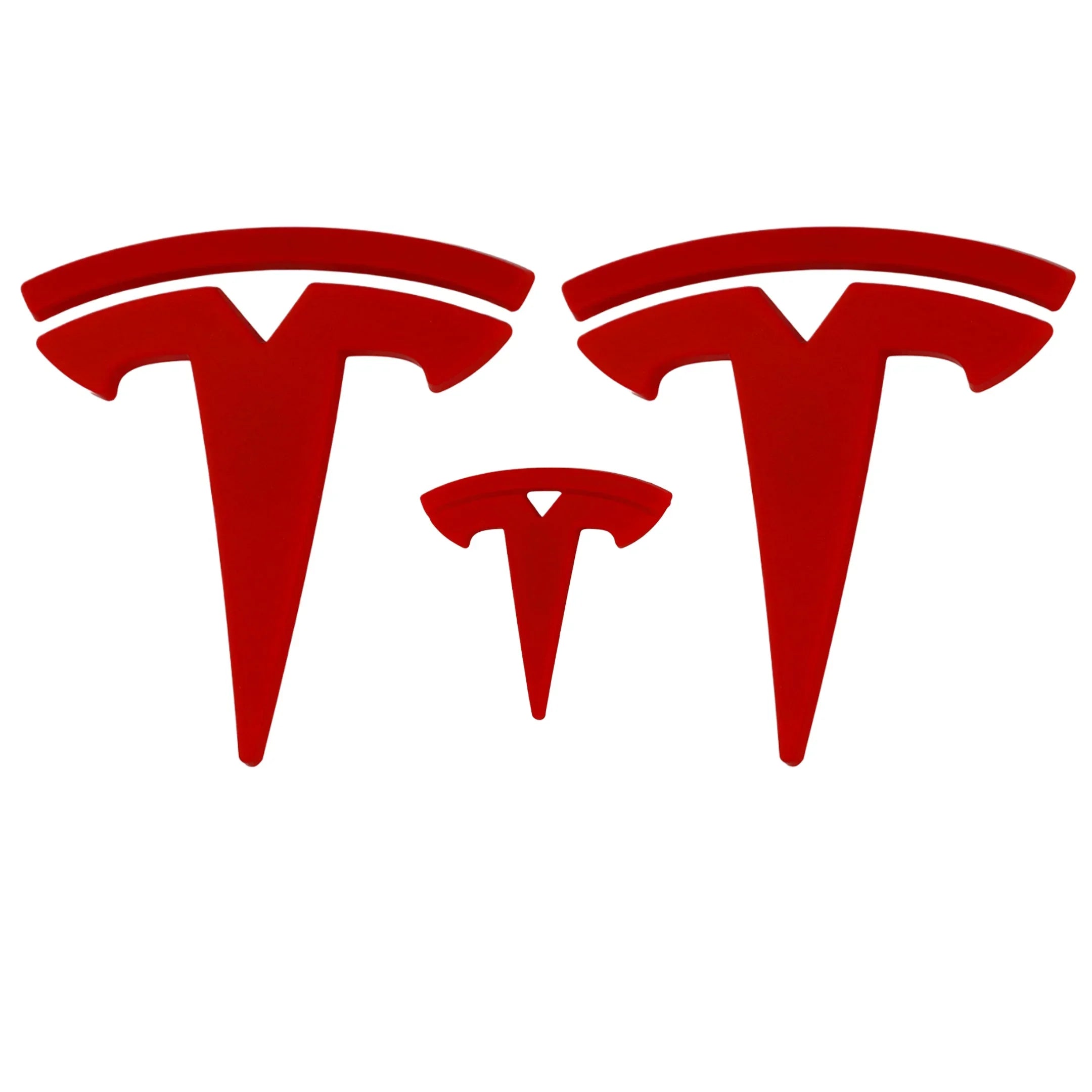 Tesla Emblem Overlay | Klassisches Rot