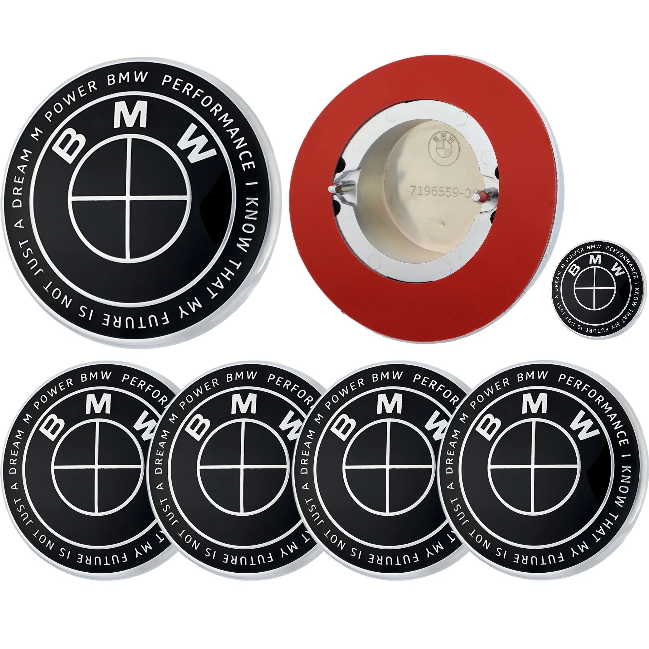 BMW 50. Jubiläumsabzeichen | Voll Schwarz