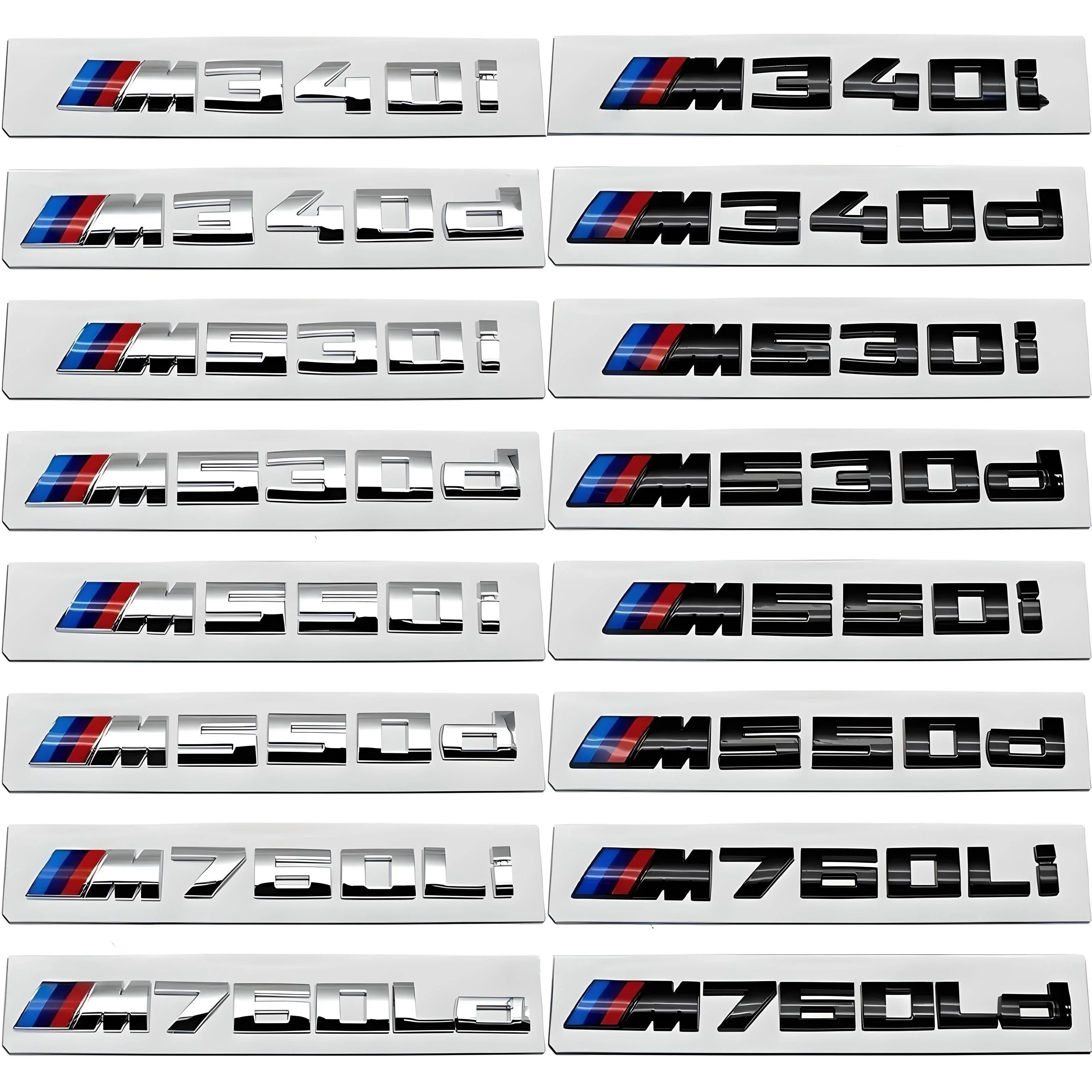 BMW Emblem M340i – Chrome – Compatible with BMW M340i – Exterior