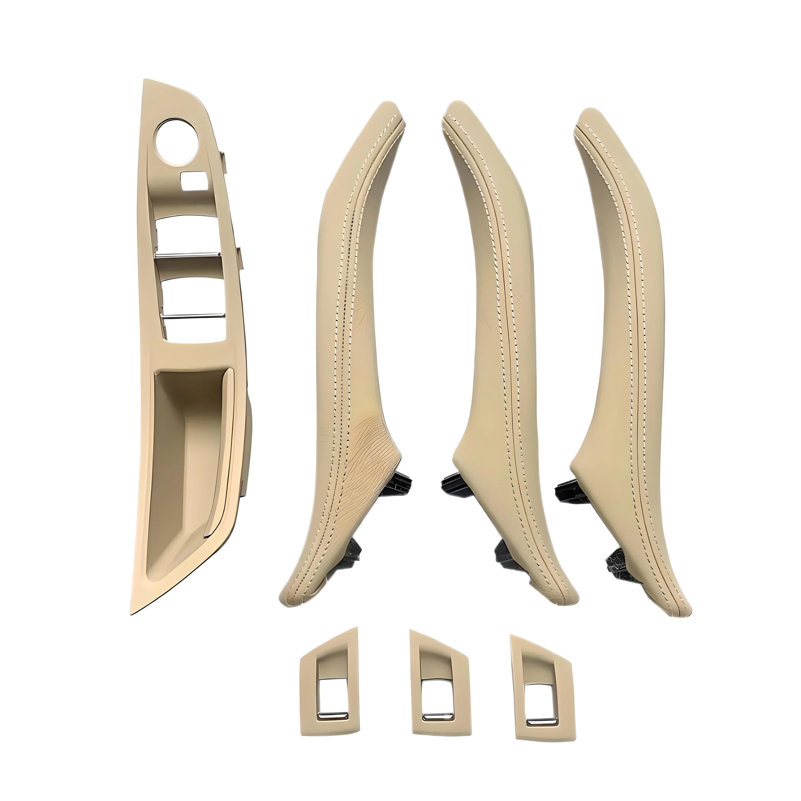 BMW E70 E71 Beige Door Handle Trims Interior Door Handles Set Front