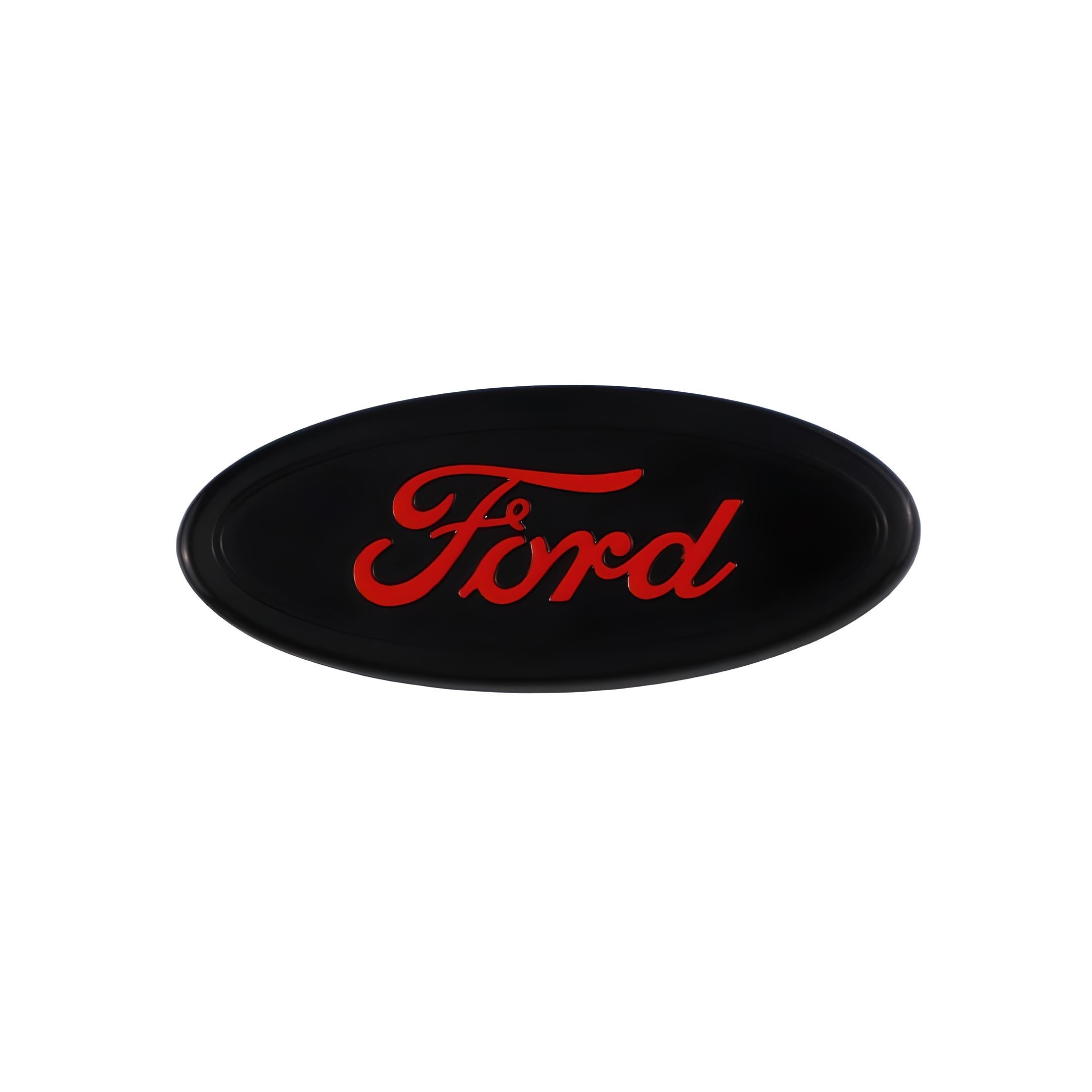 Ford Steering Wheel Emblem | Red Black
