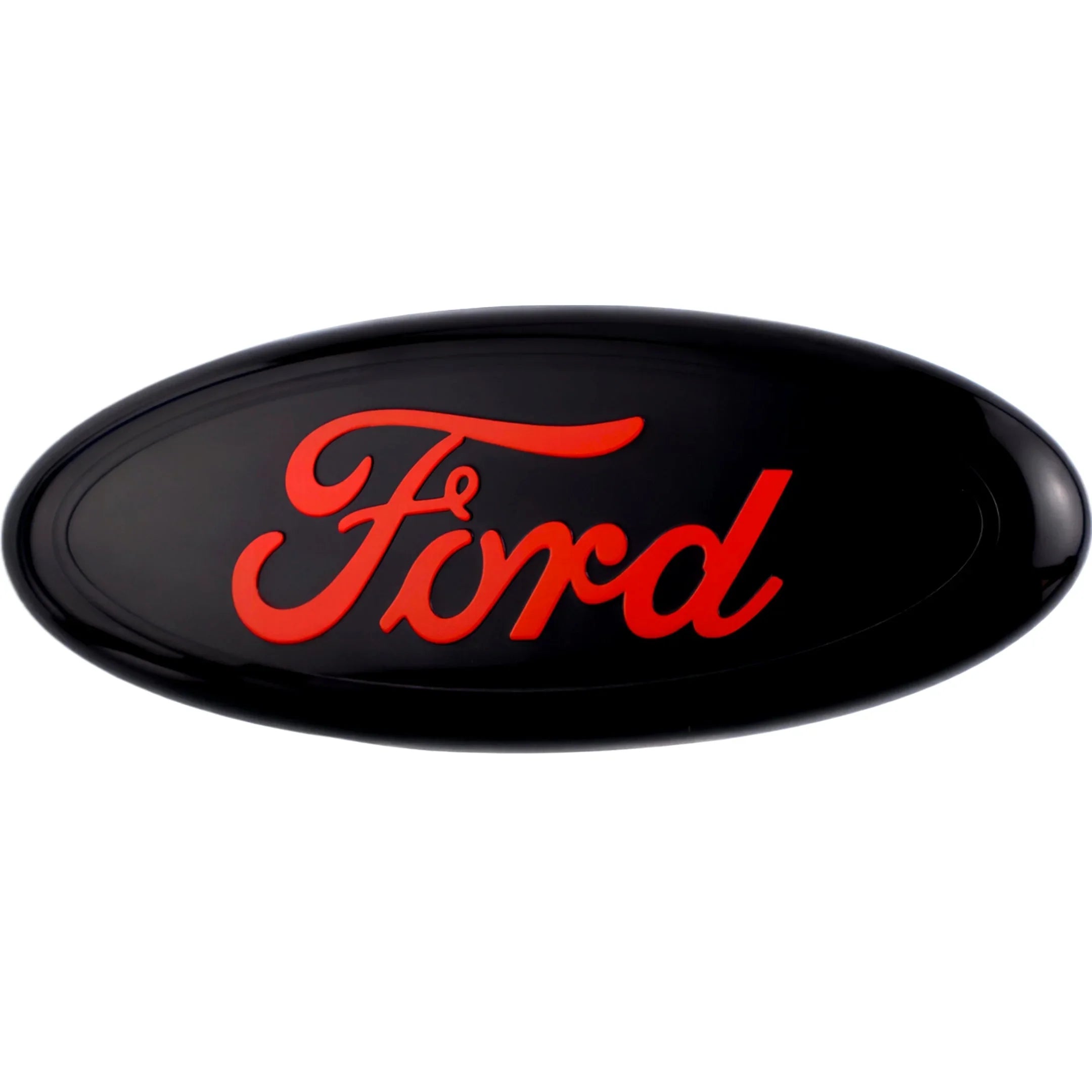 Ford Emblem Overlay | Schwarz Rot