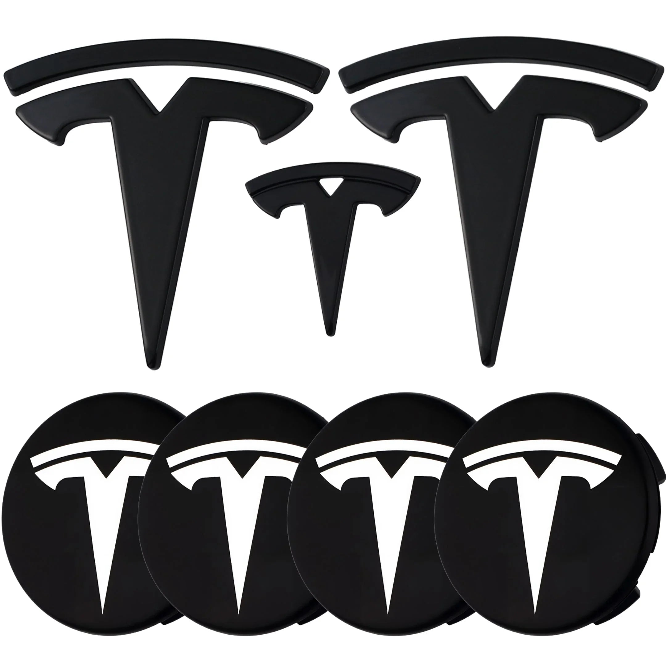 Tesla Emblem Overlay | Gloss Black