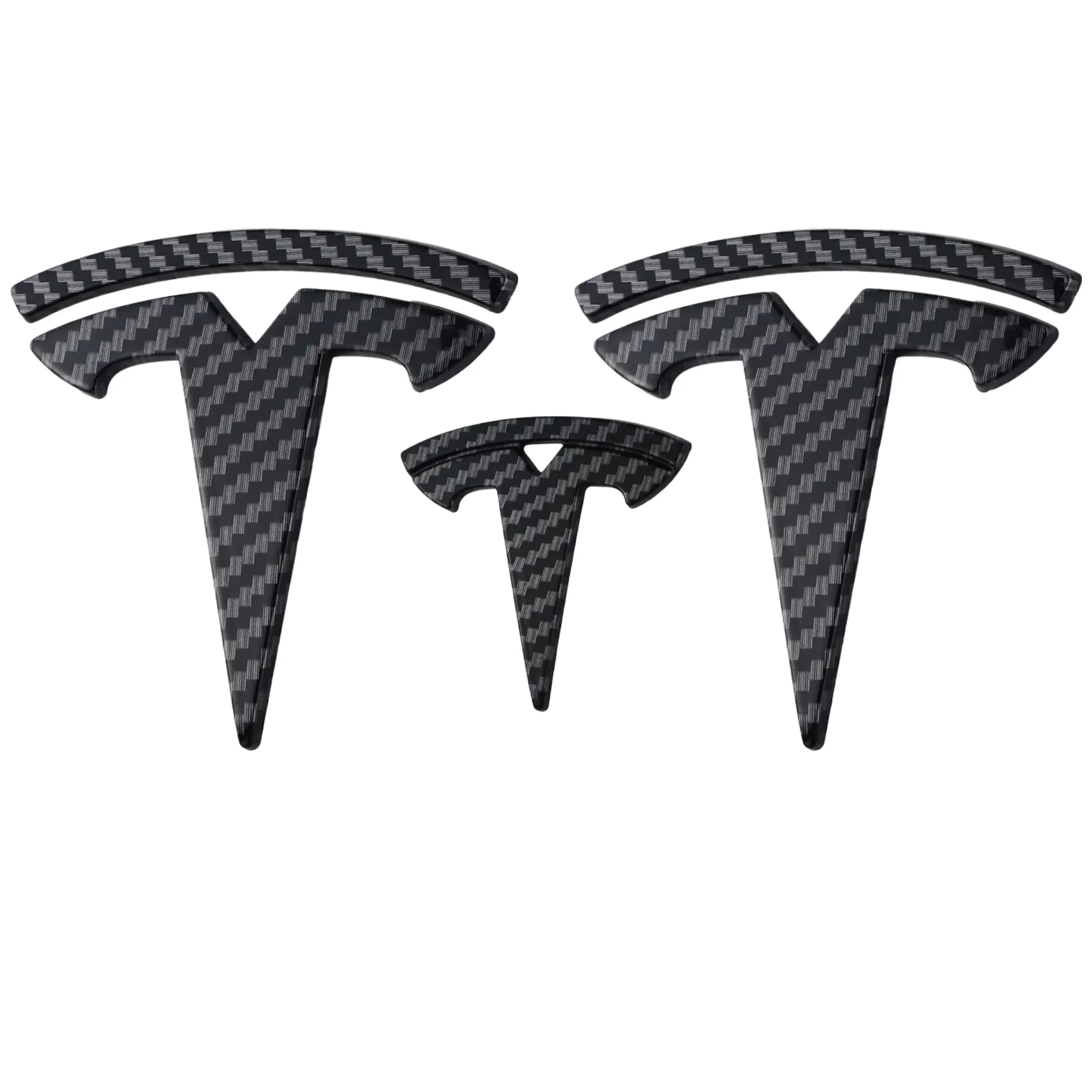 Tesla Emblem Overlay | Carbon Fiber
