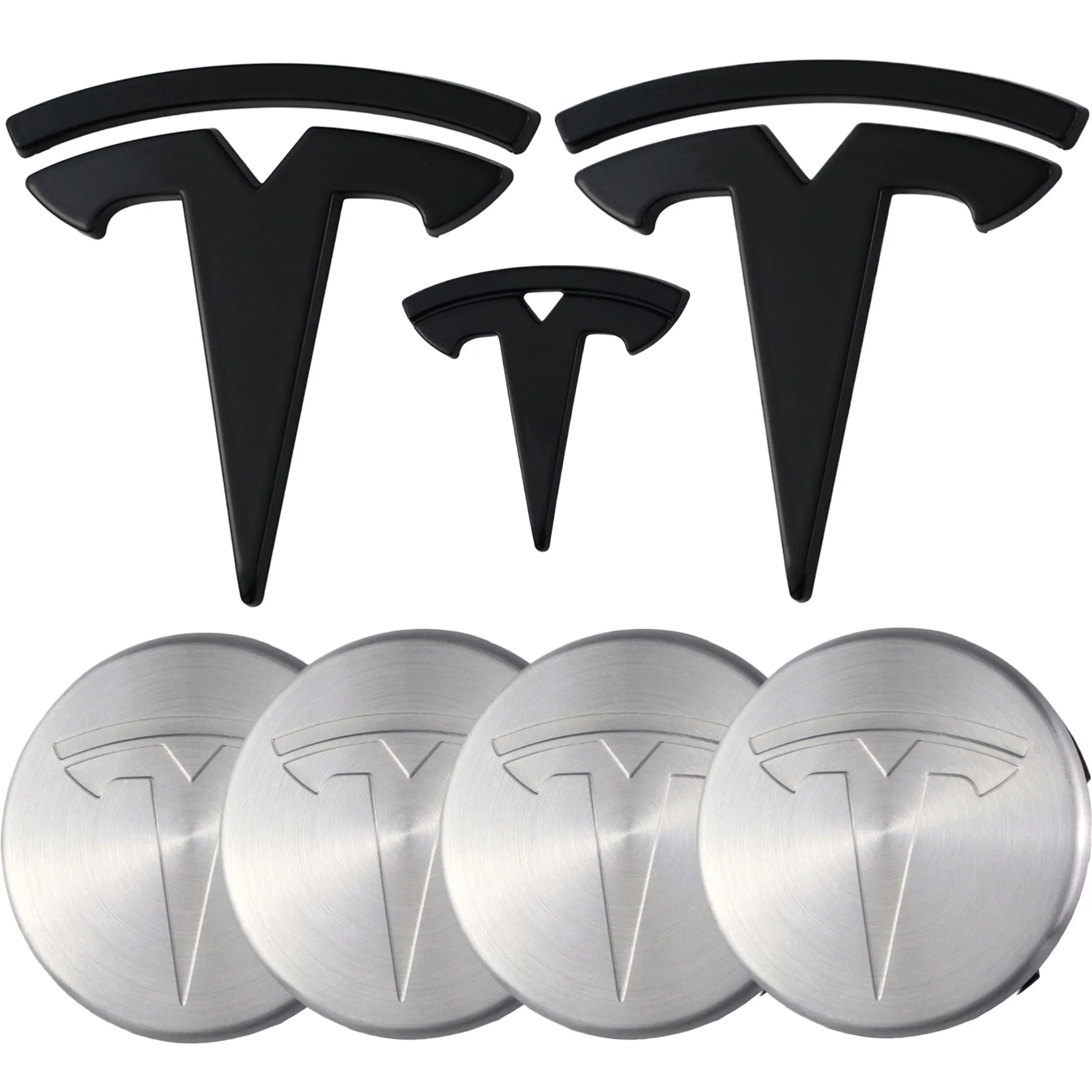 Tesla Emblem Overlay | Gloss Black
