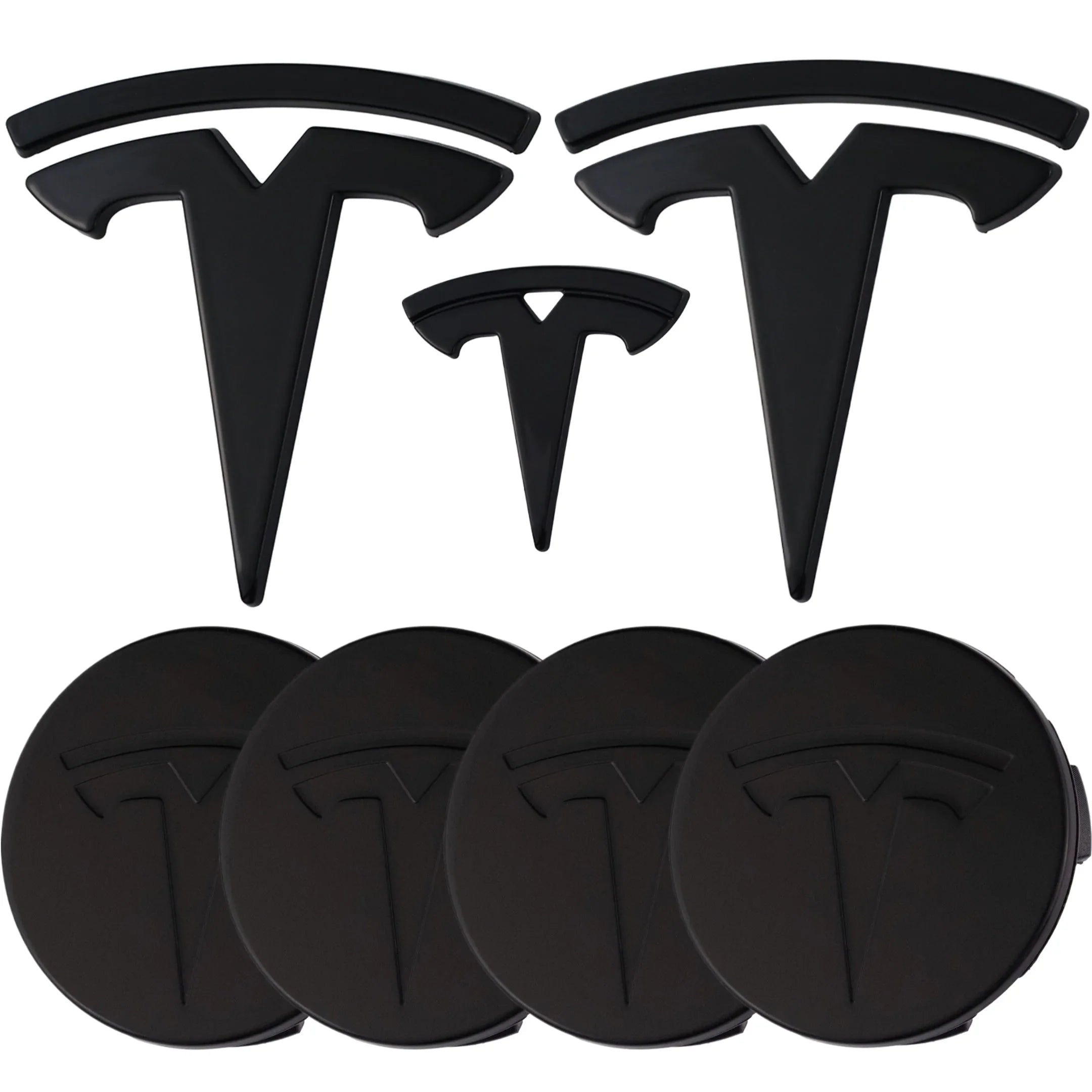 Tesla Emblem Overlay | Gloss Black