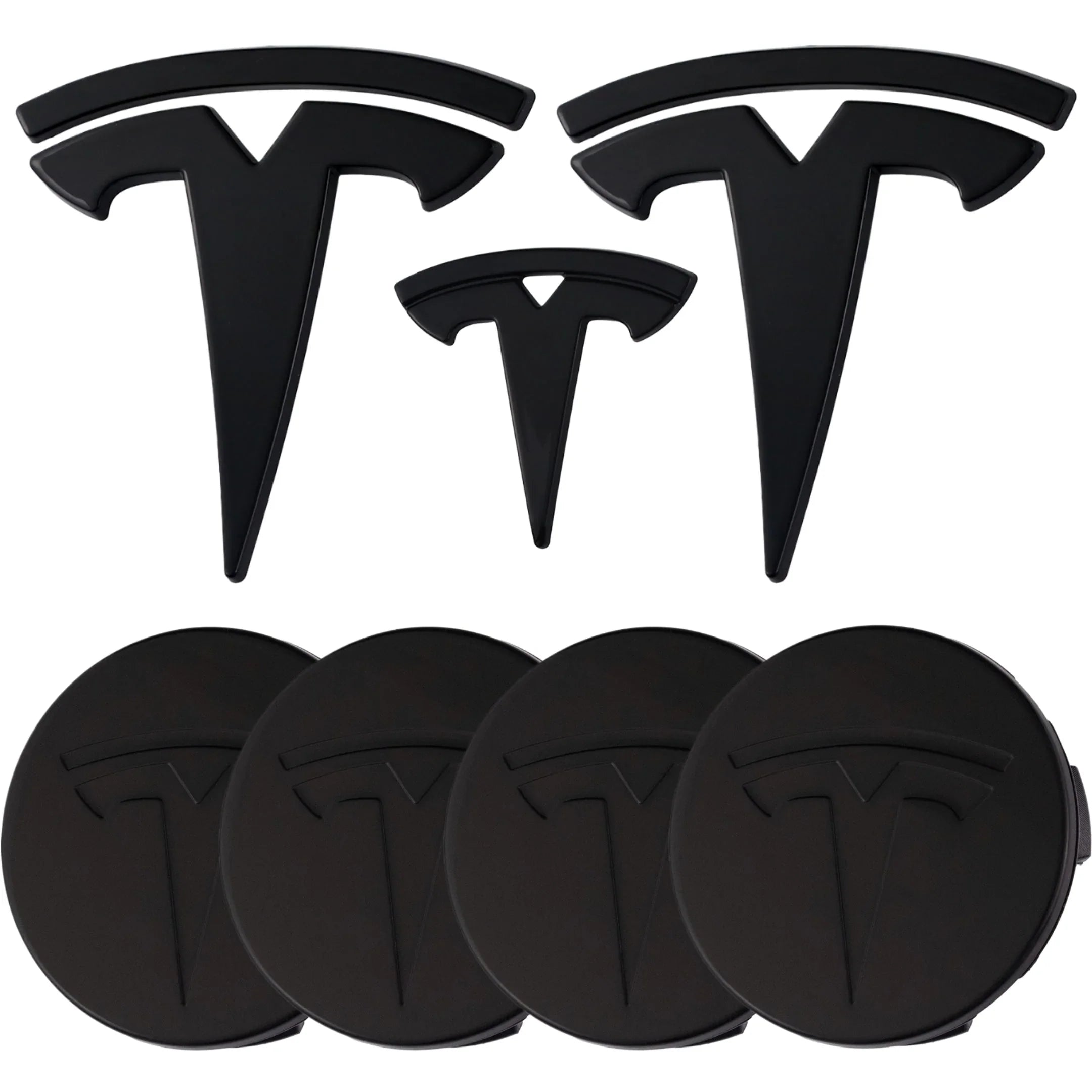 Tesla Emblem Overlay | Gloss Black