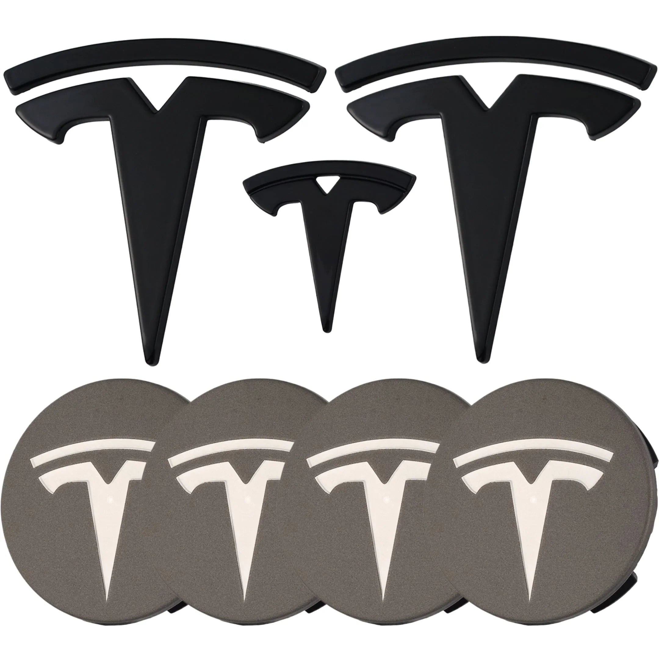 Tesla Emblem Overlay | Gloss Black