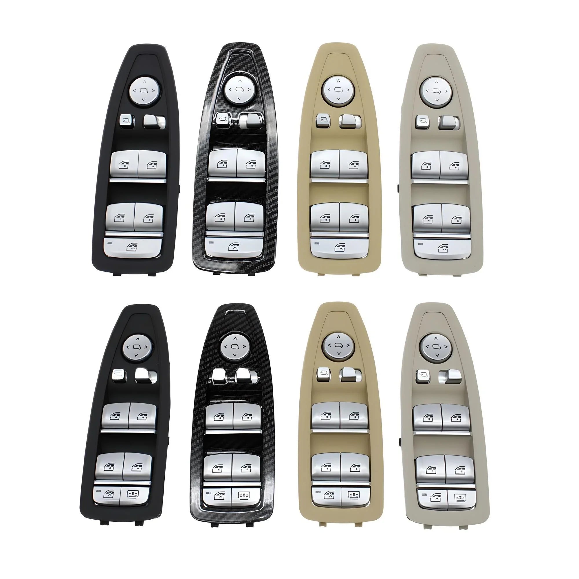 Car Window Control Switch Panel – Black – Compatible with BMW 5 Series F10 Front