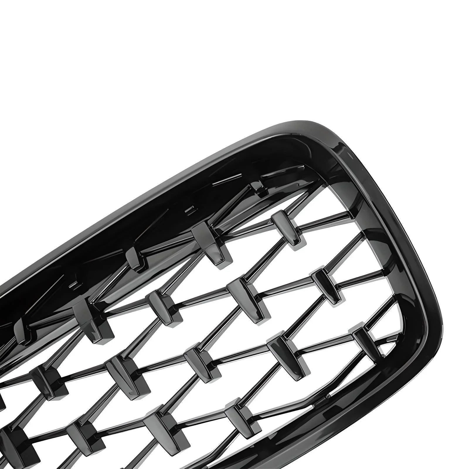 Kidney Grille Gloss Black Double Slats – Black – Compatible with BMW G20 G21 M Sport – Front Exterior