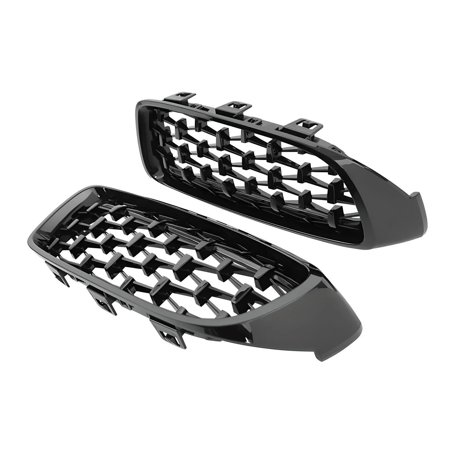 Front Bumper Grille – Glossy Black – Compatible with BMW 5 Series G30 – Front Exterior