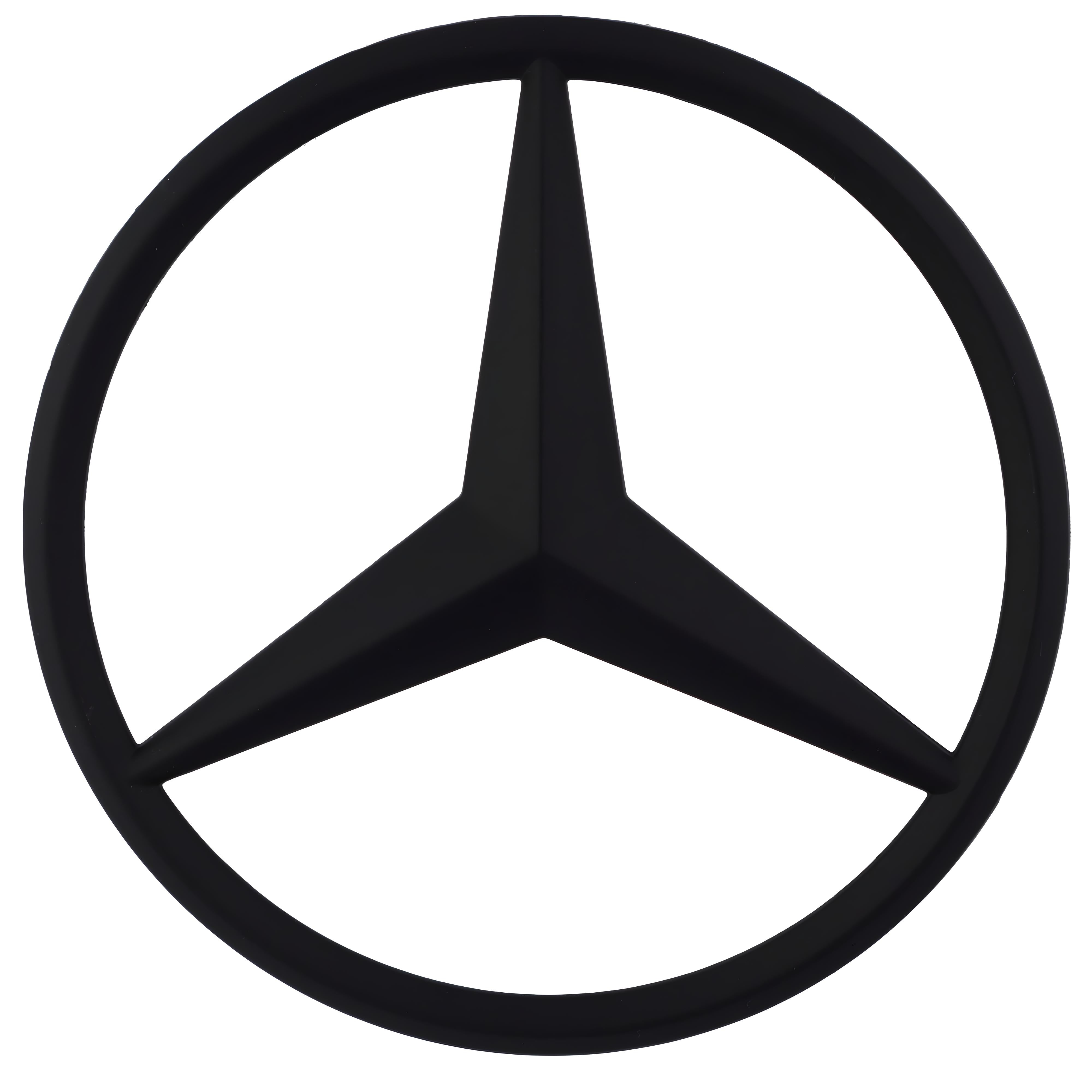 Mercedes Trunk Emblem | Matte Black