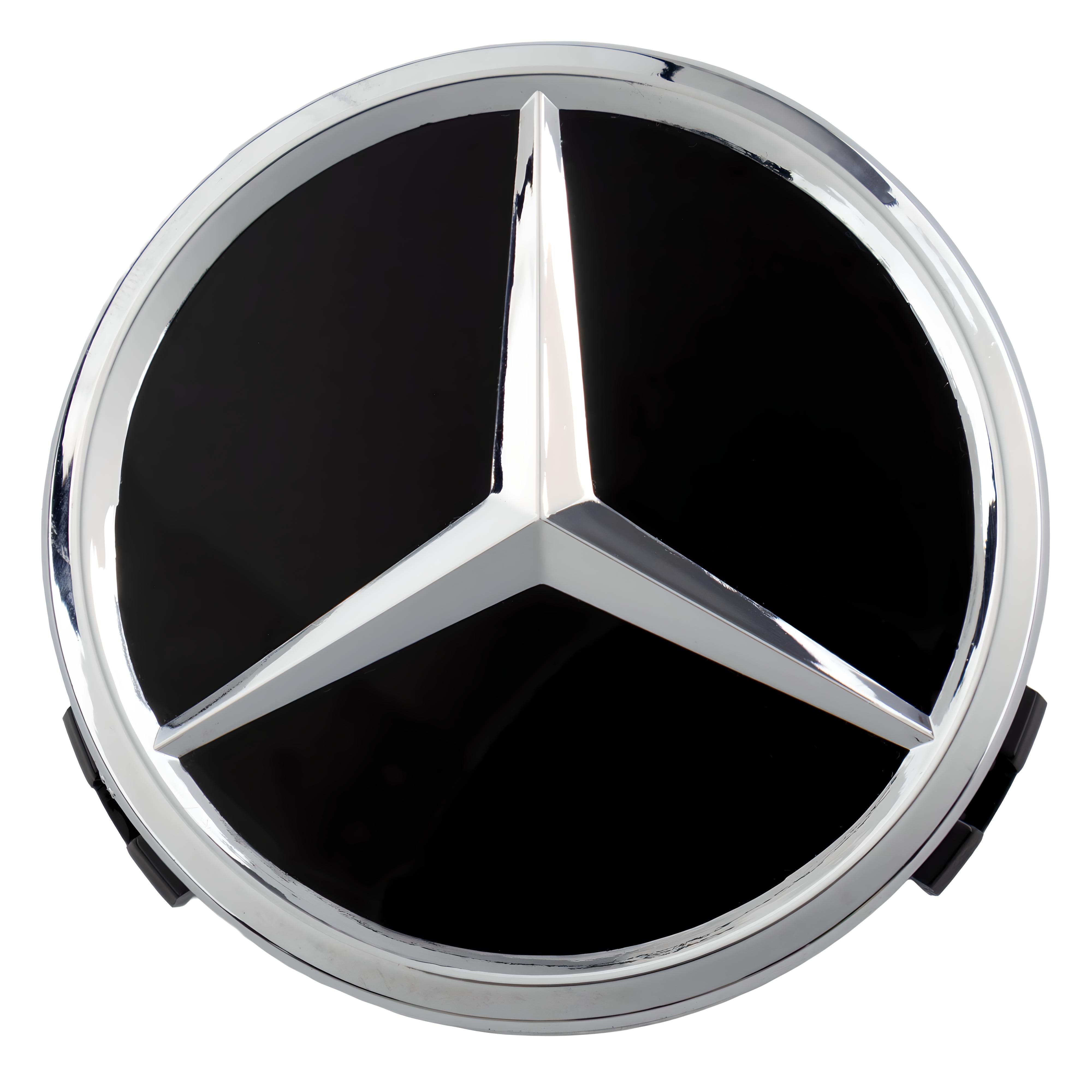 Mercedes Hub Caps | Chrome Black