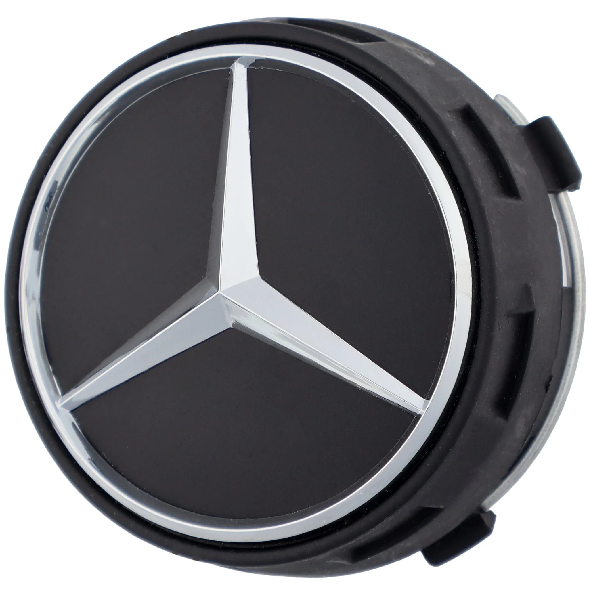 Mercedes Elevated Hub Caps | Matte Black - Aftermarket - The Zenara Shop