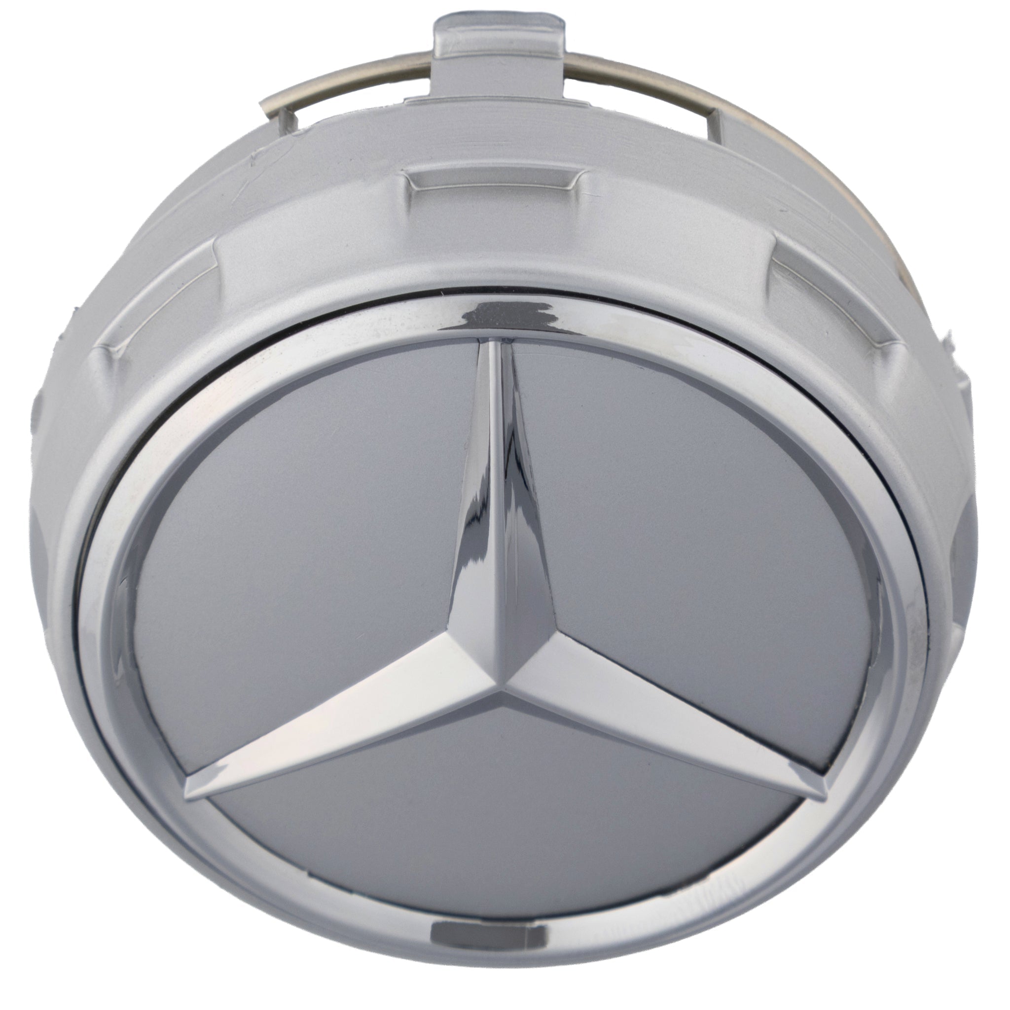 Mercedes Elevated Hub Caps | Platinum Silver