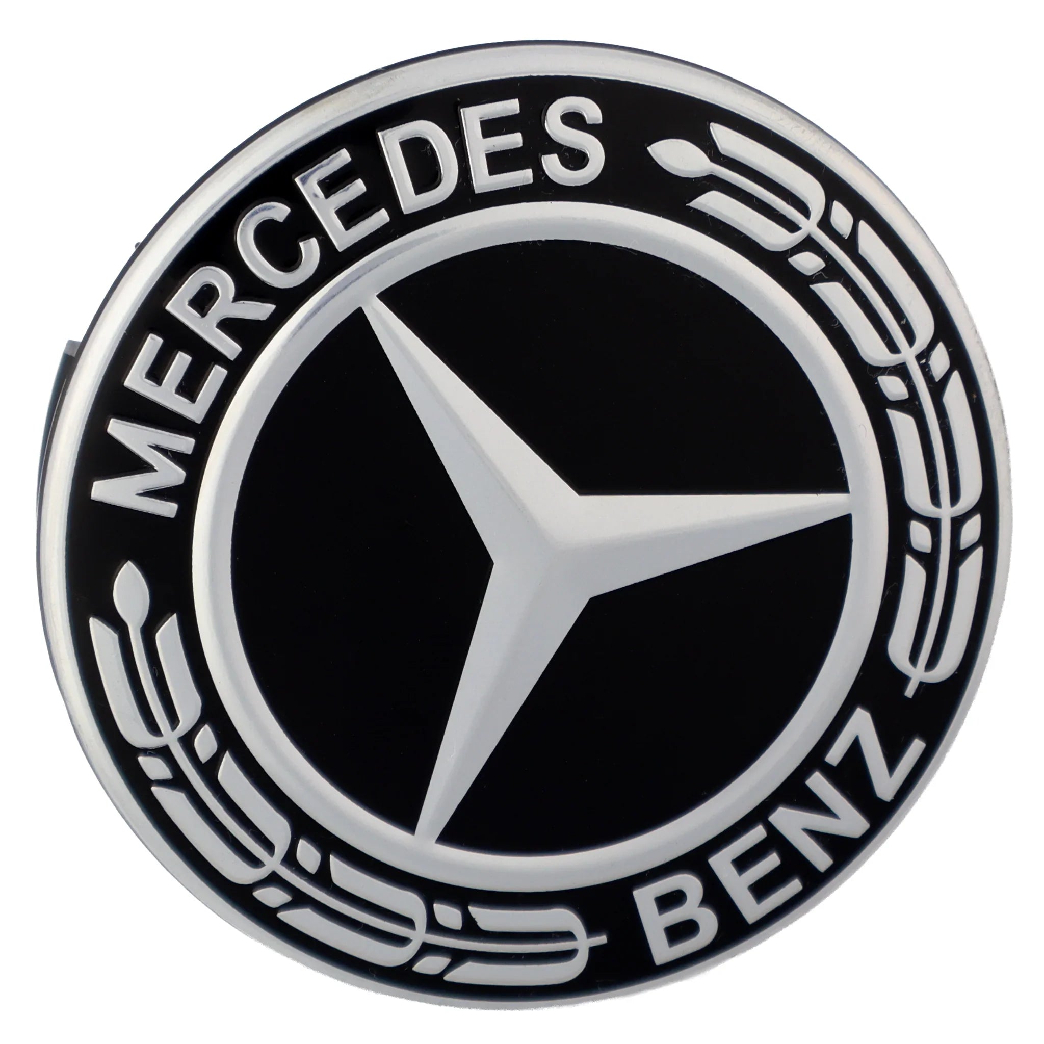 Mercedes Hub Caps | Classic Black - Aftermarket - The Zenara Shop