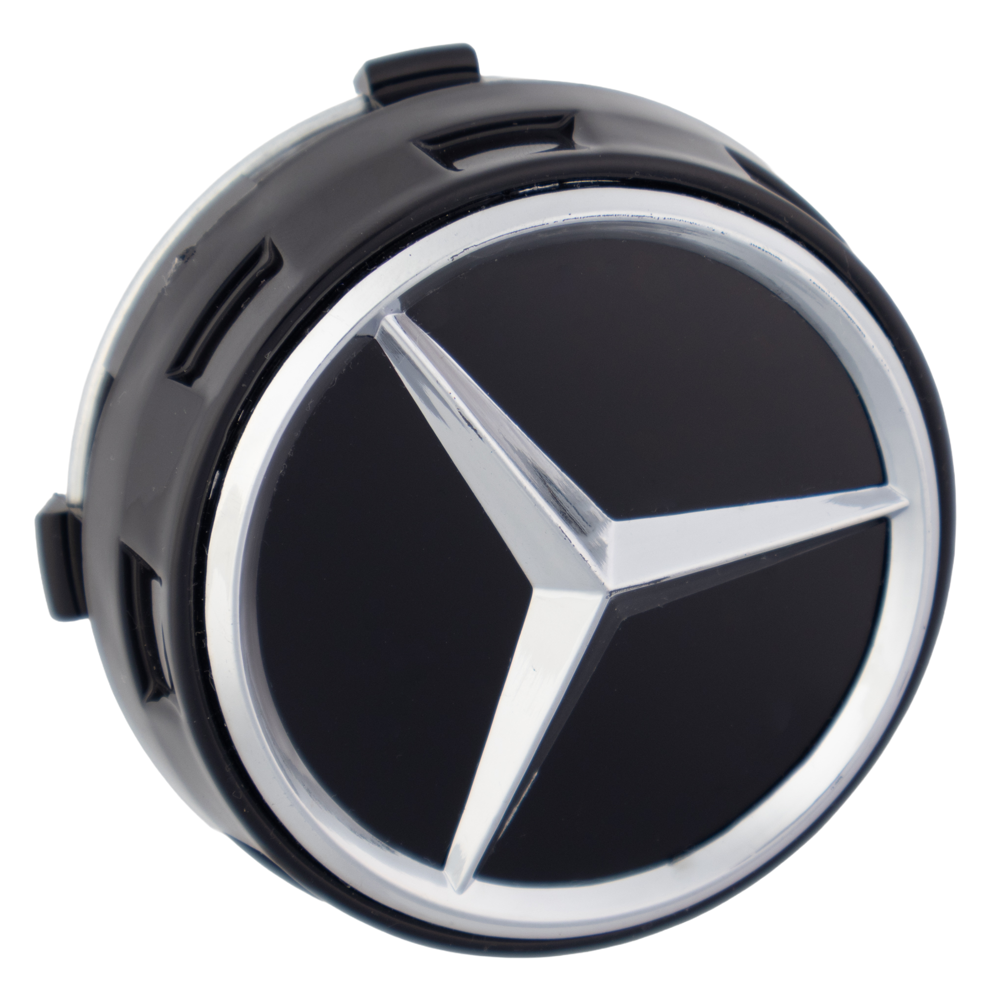 Mercedes Elevated Hub Caps | Gloss Black