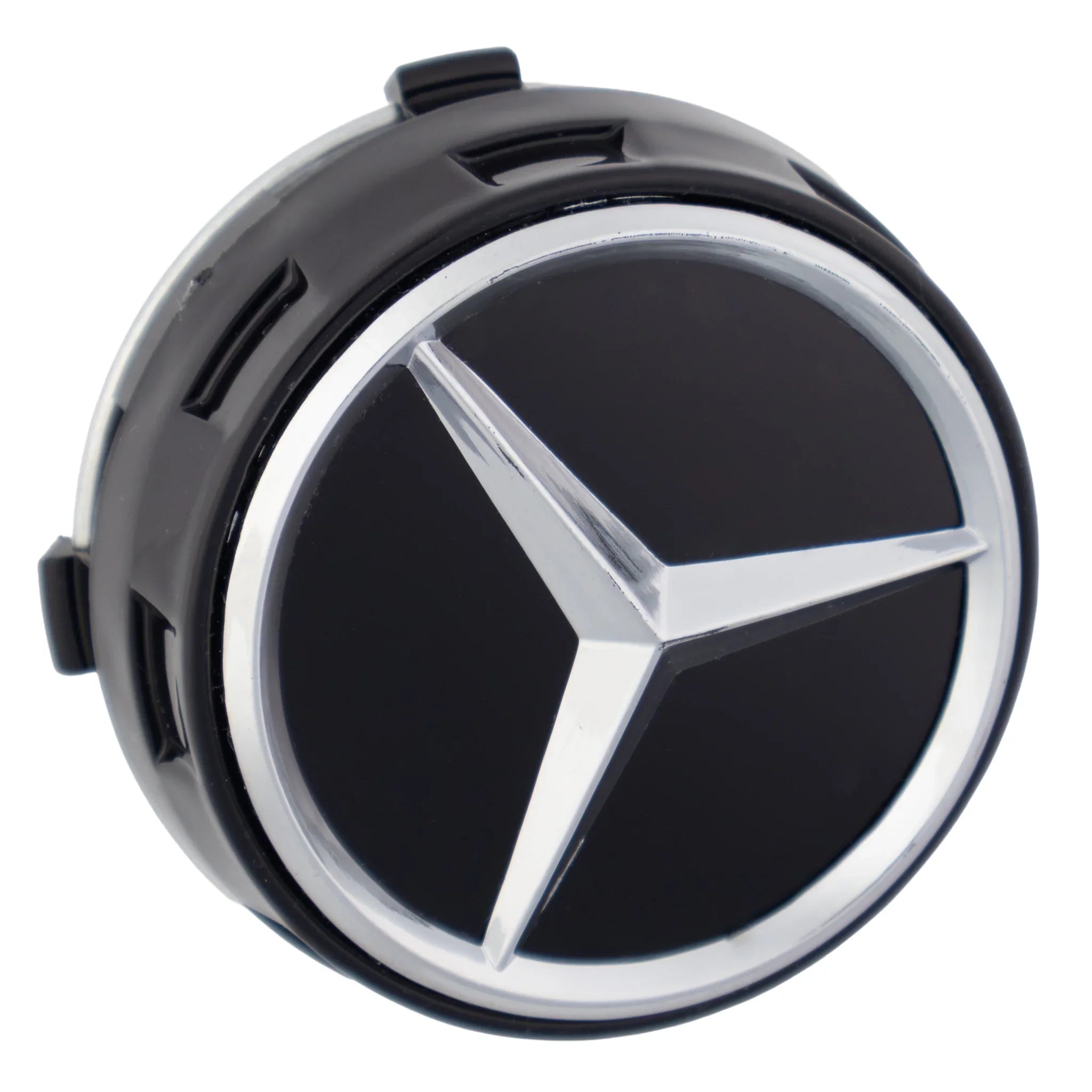 Mercedes Elevated Hub Caps | Gloss Black - Aftermarket - The Zenara Shop