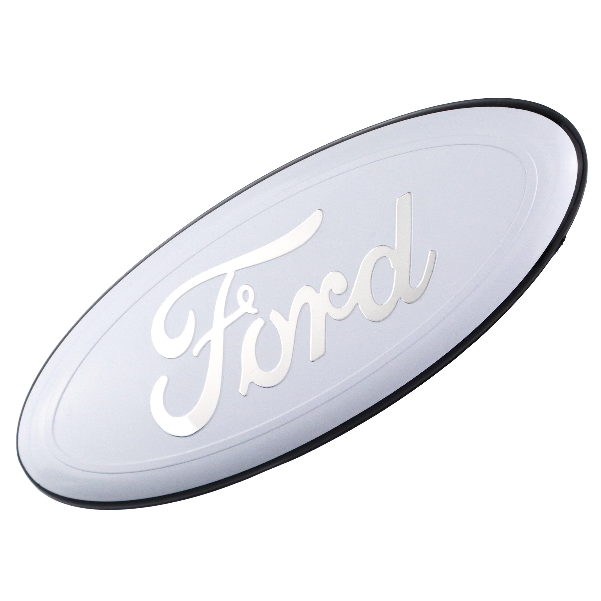 Ford Emblem Overlay | Chrome White