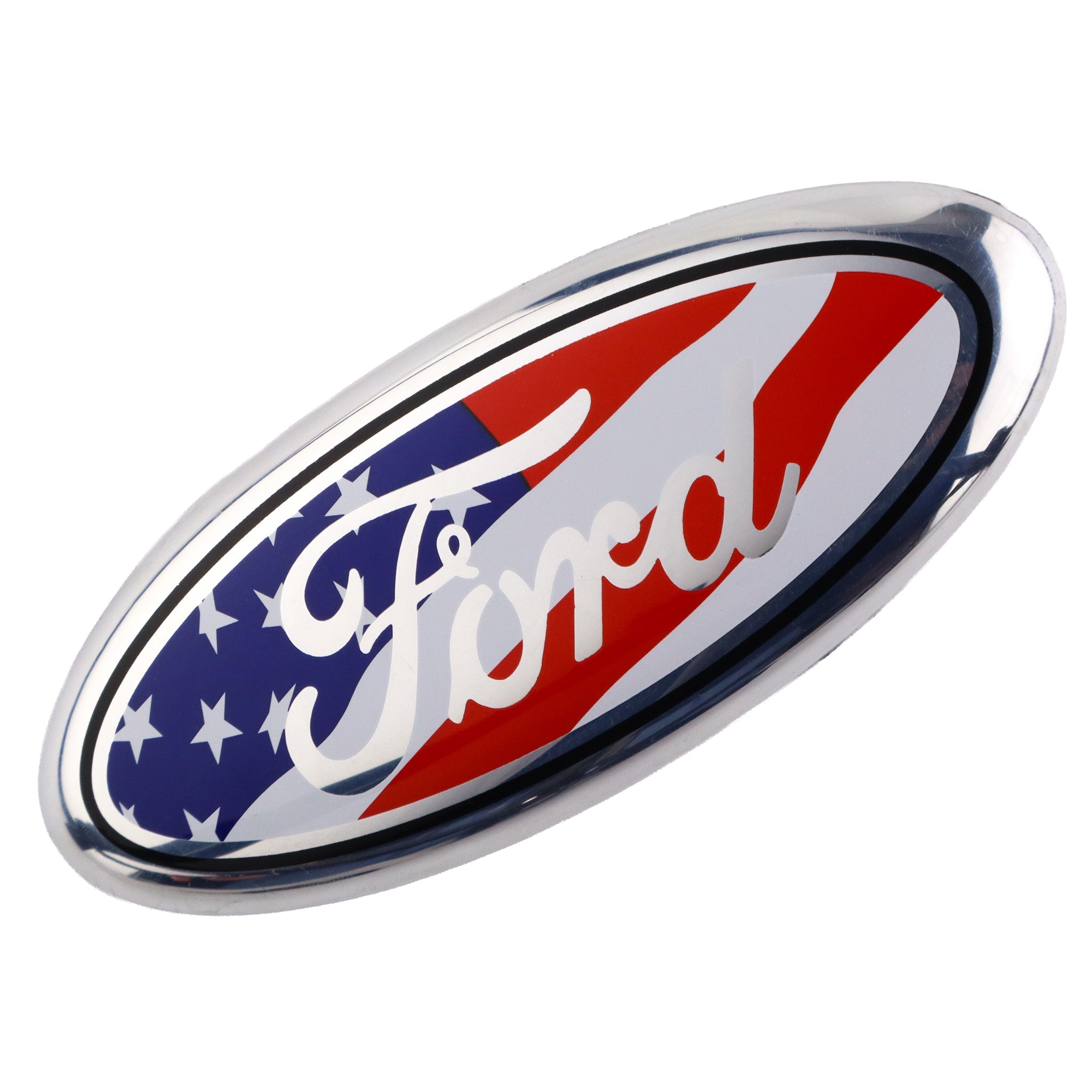 Ford Emblem Overlay | USA Flag