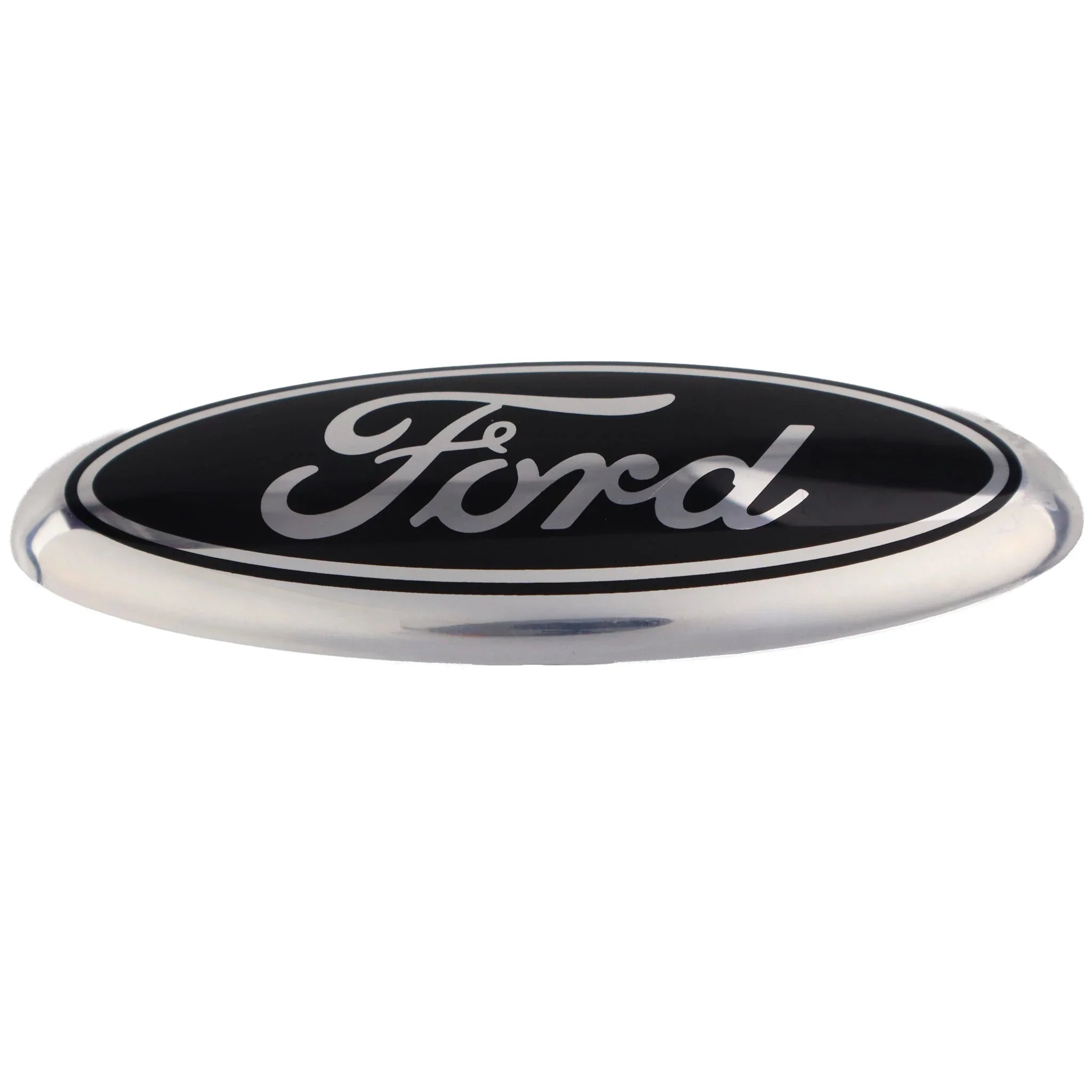 Ford Emblem Overlay | Silver Black