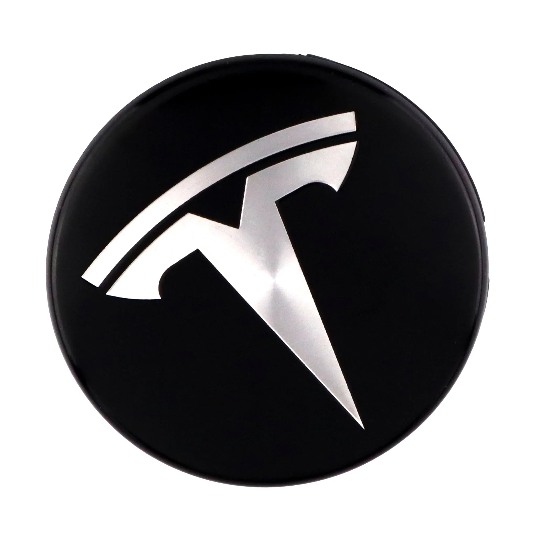 Tesla Hub Caps | Black Chrome
