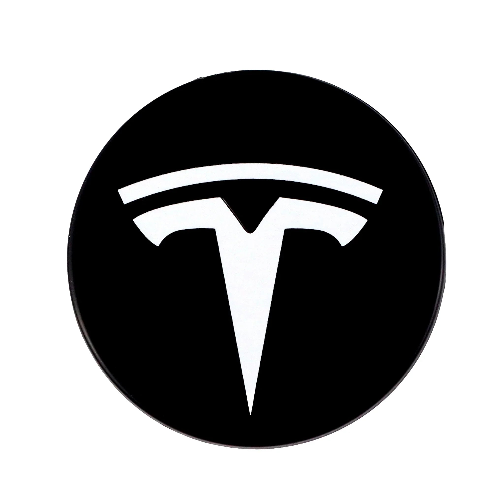 Tesla Hub Caps | Black White