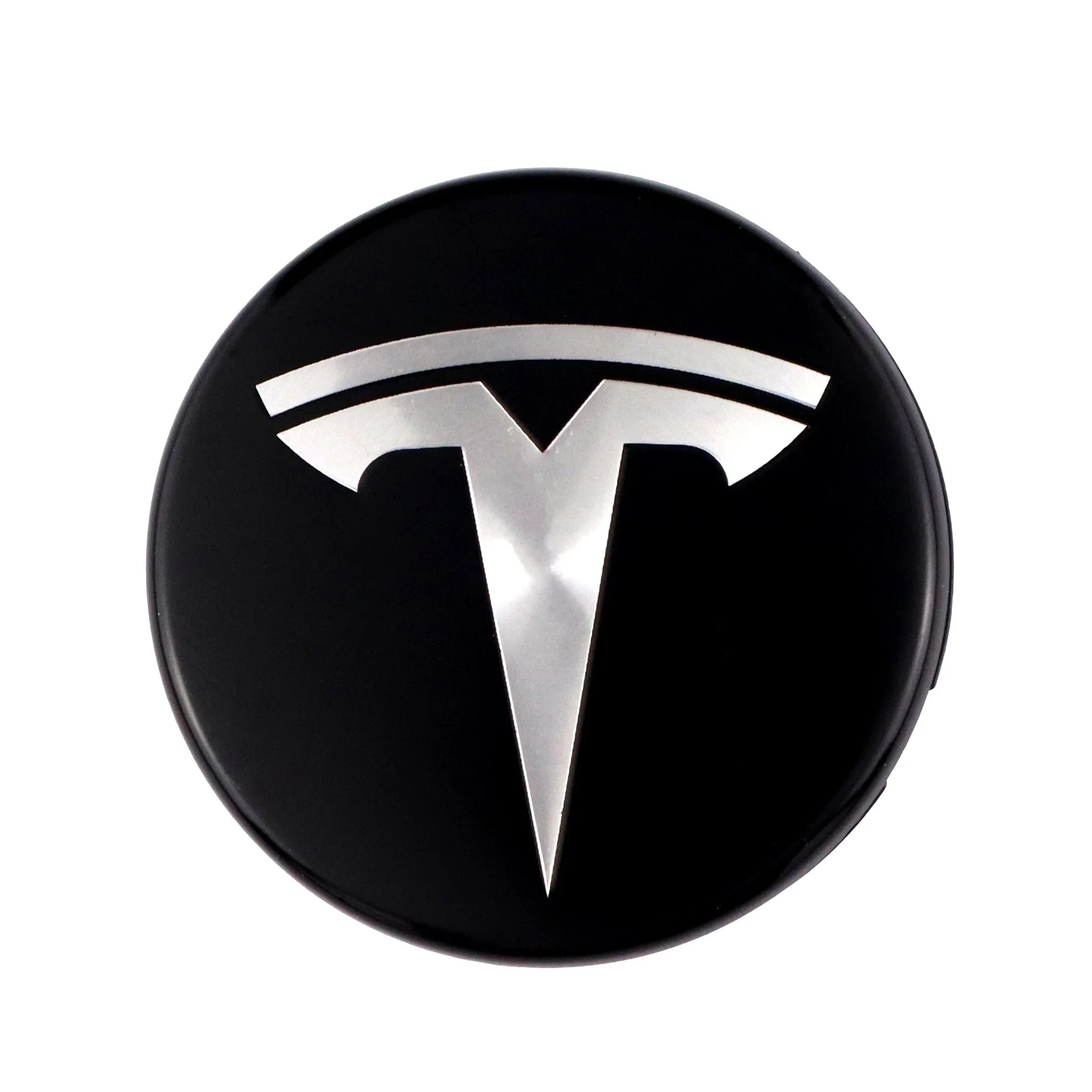 Tesla Hub Caps | Black Chrome