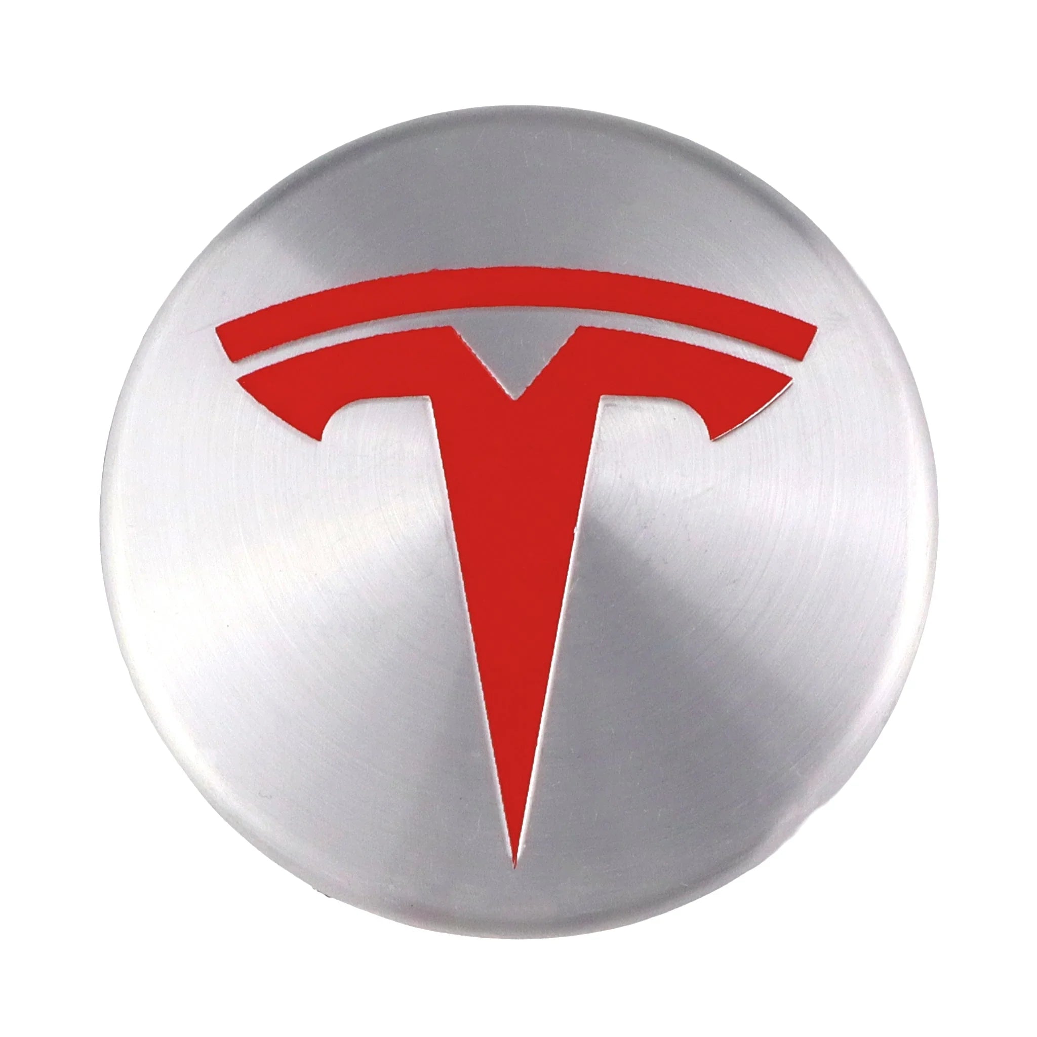 Tesla Hub Caps | Chrome Red
