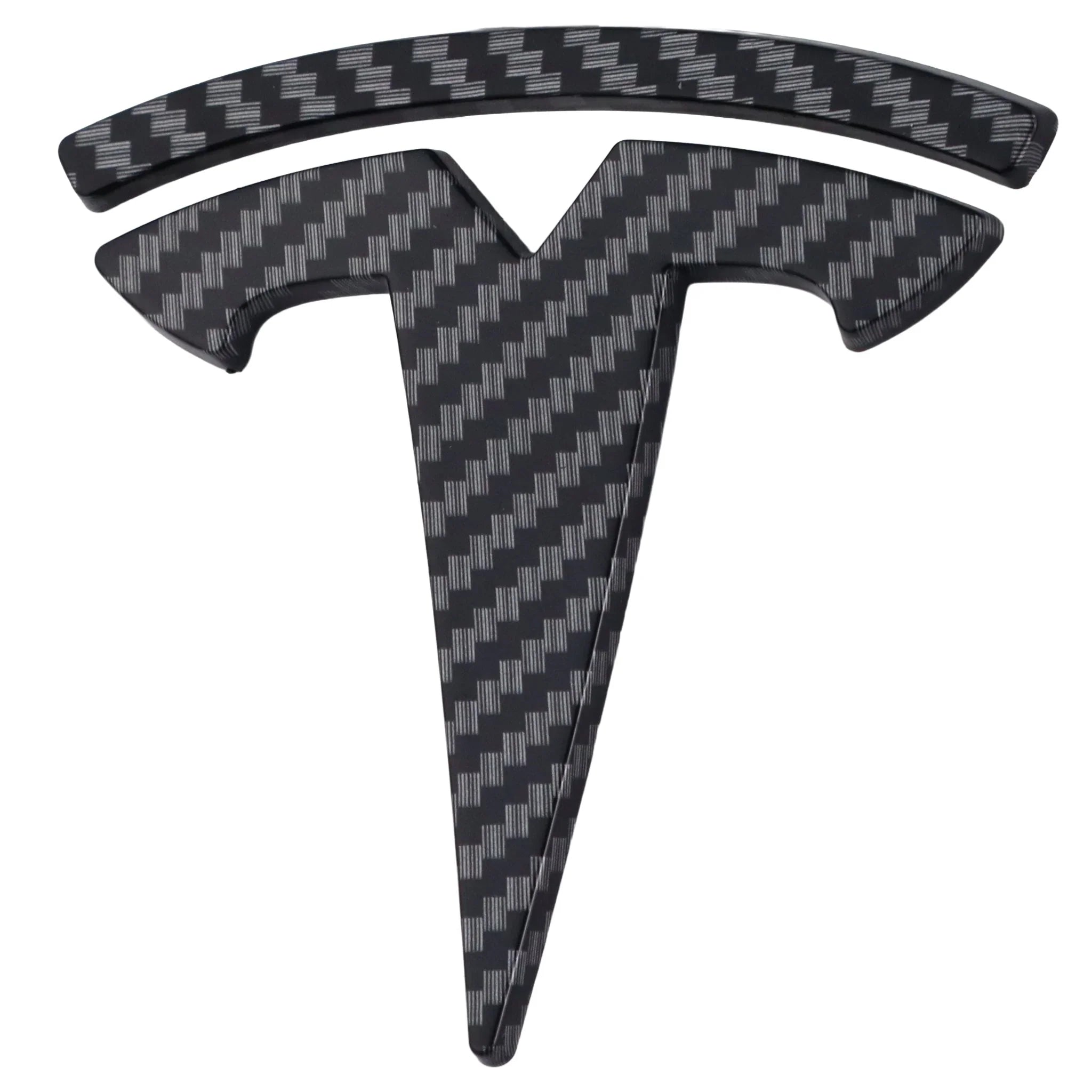 Tesla Emblem Overlay | Carbon Fiber