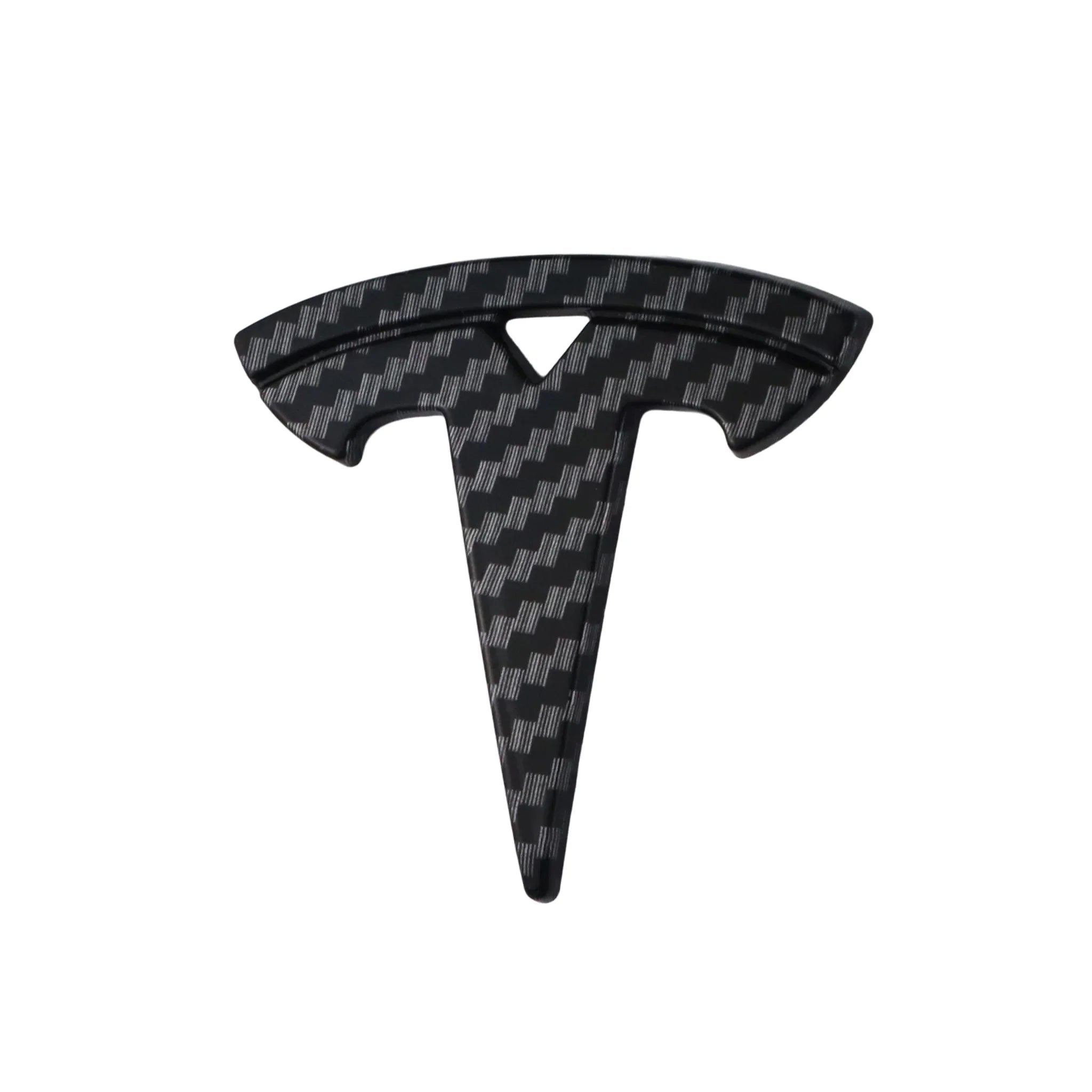 Tesla Emblem Overlay | Carbon Fiber