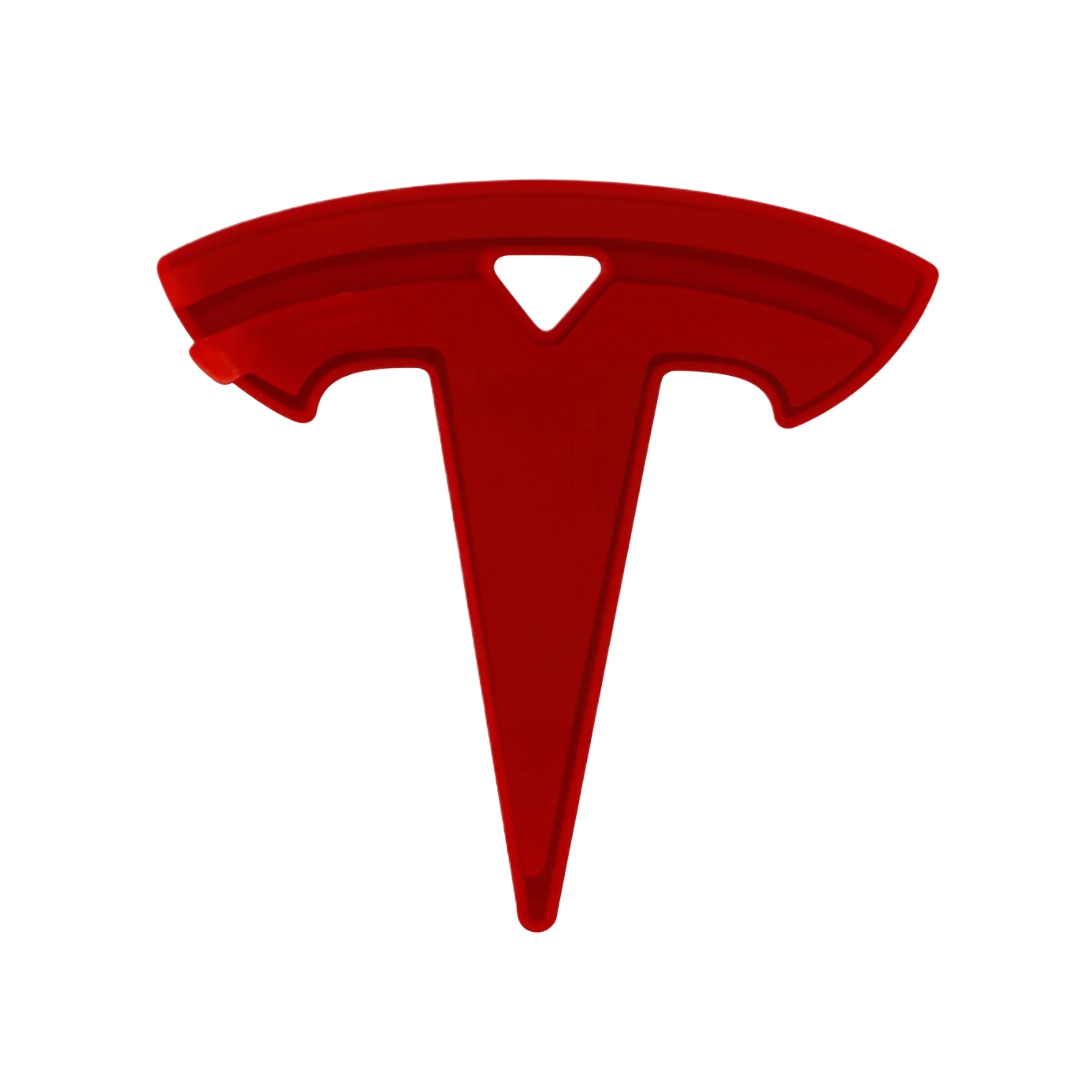 Tesla Emblem Overlay | Klassisches Rot