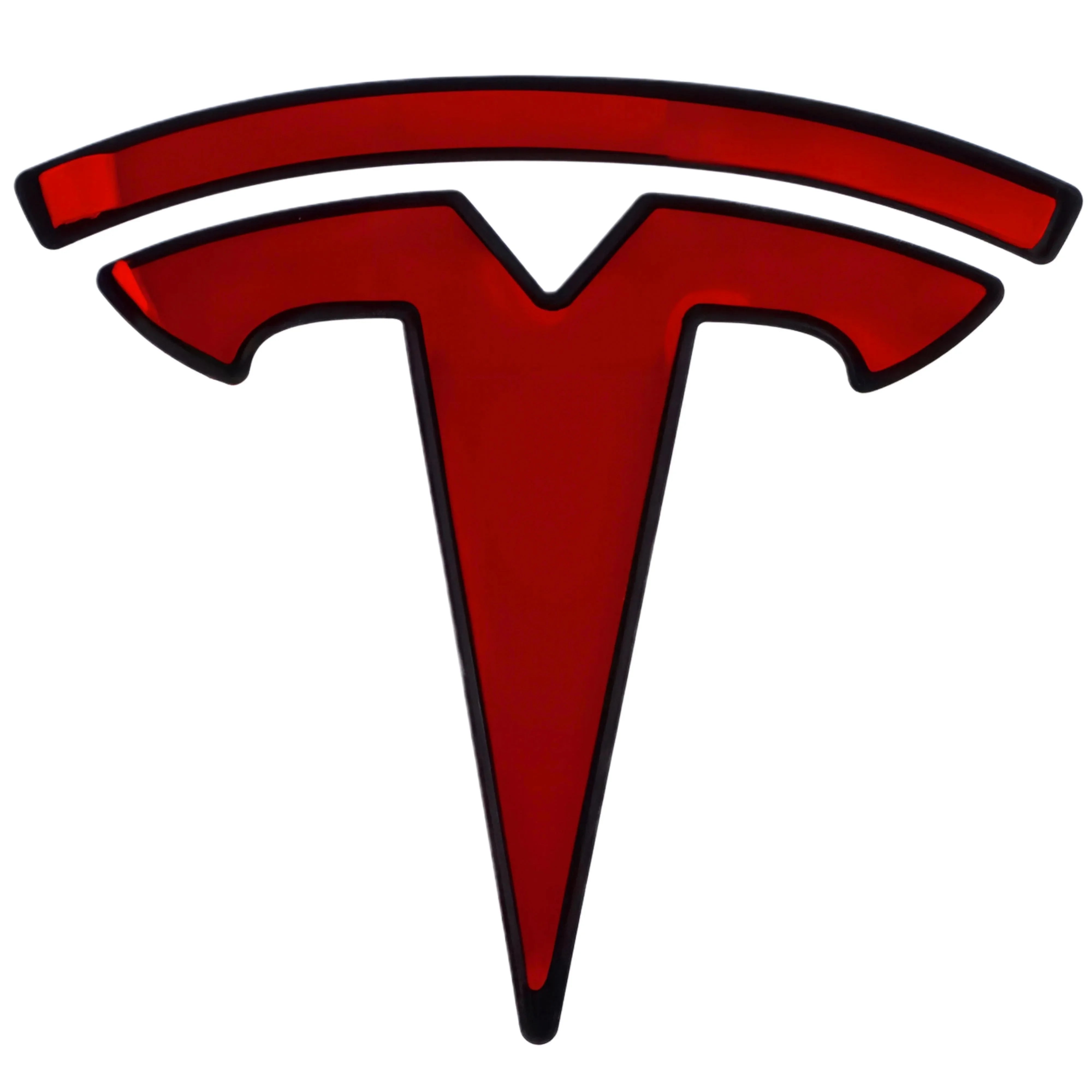Tesla Emblem Overlay | Gloss Black