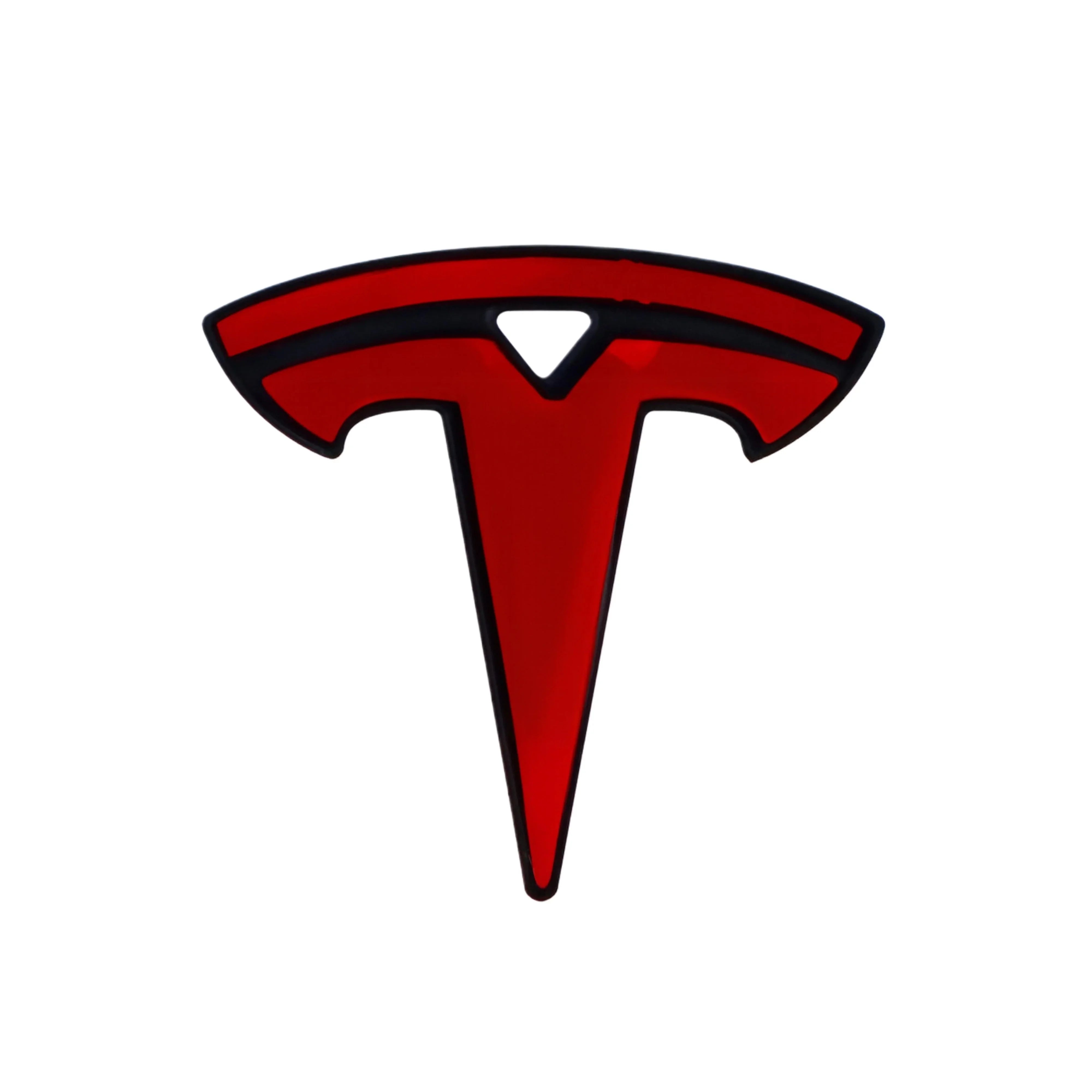 Tesla Emblem Overlay | Carbon Fiber