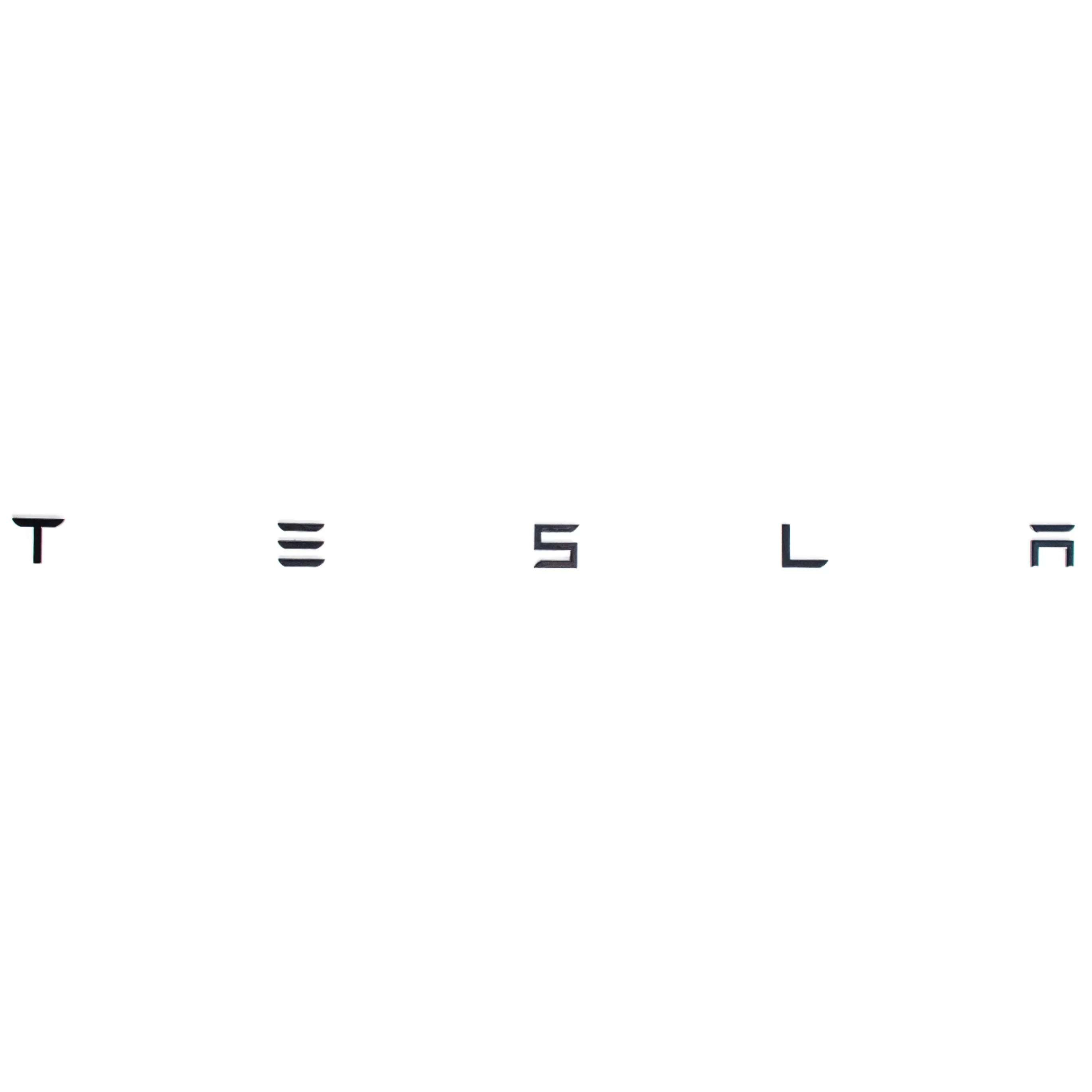 Tesla Buchstabenemblem