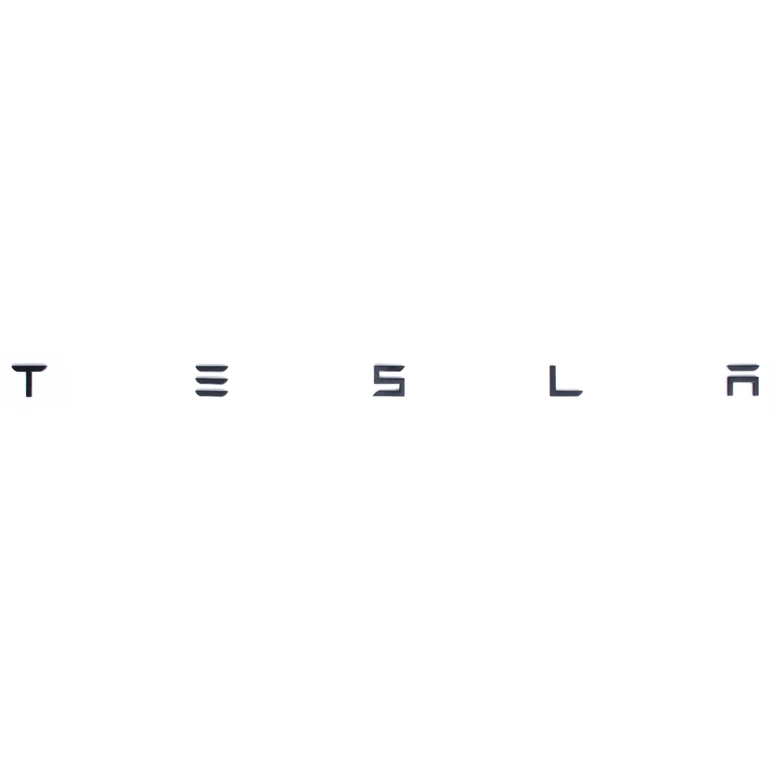 Tesla Buchstabenemblem
