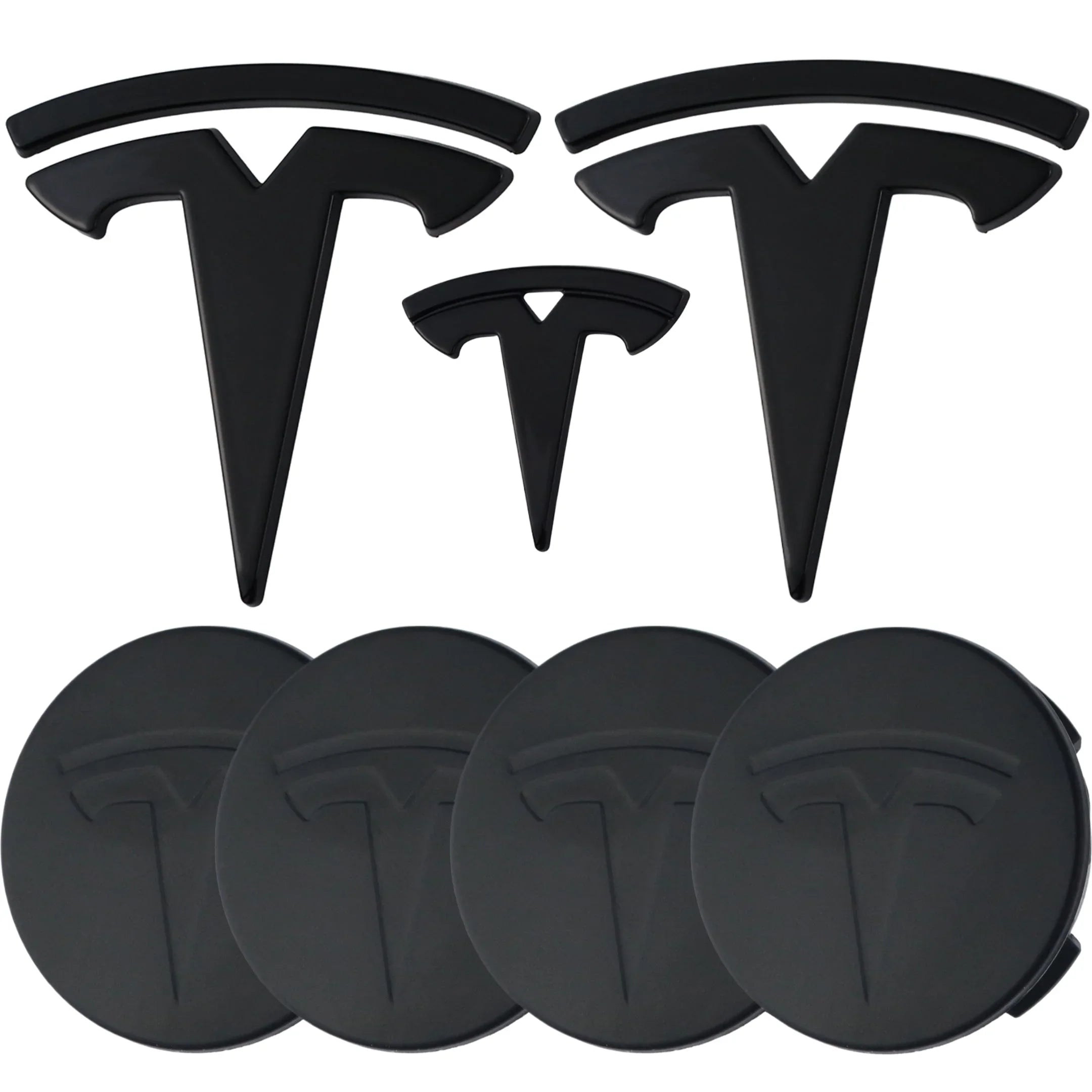 Tesla Emblem Overlay | Gloss Black