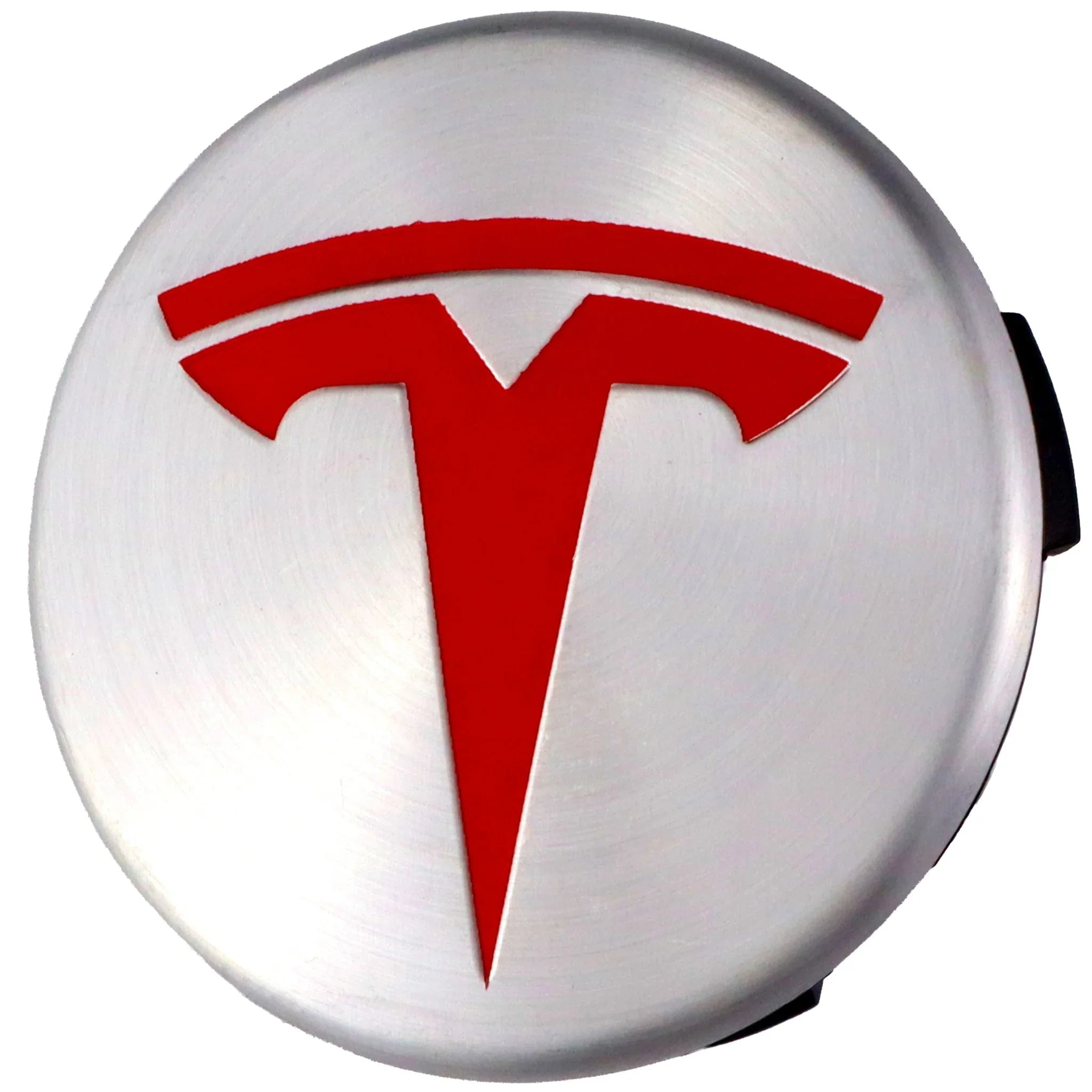 Tesla Hub Caps | Chrome Red