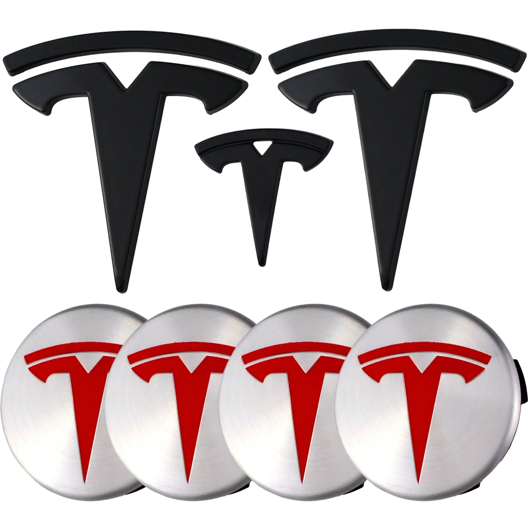 Tesla Emblem Overlay | Gloss Black