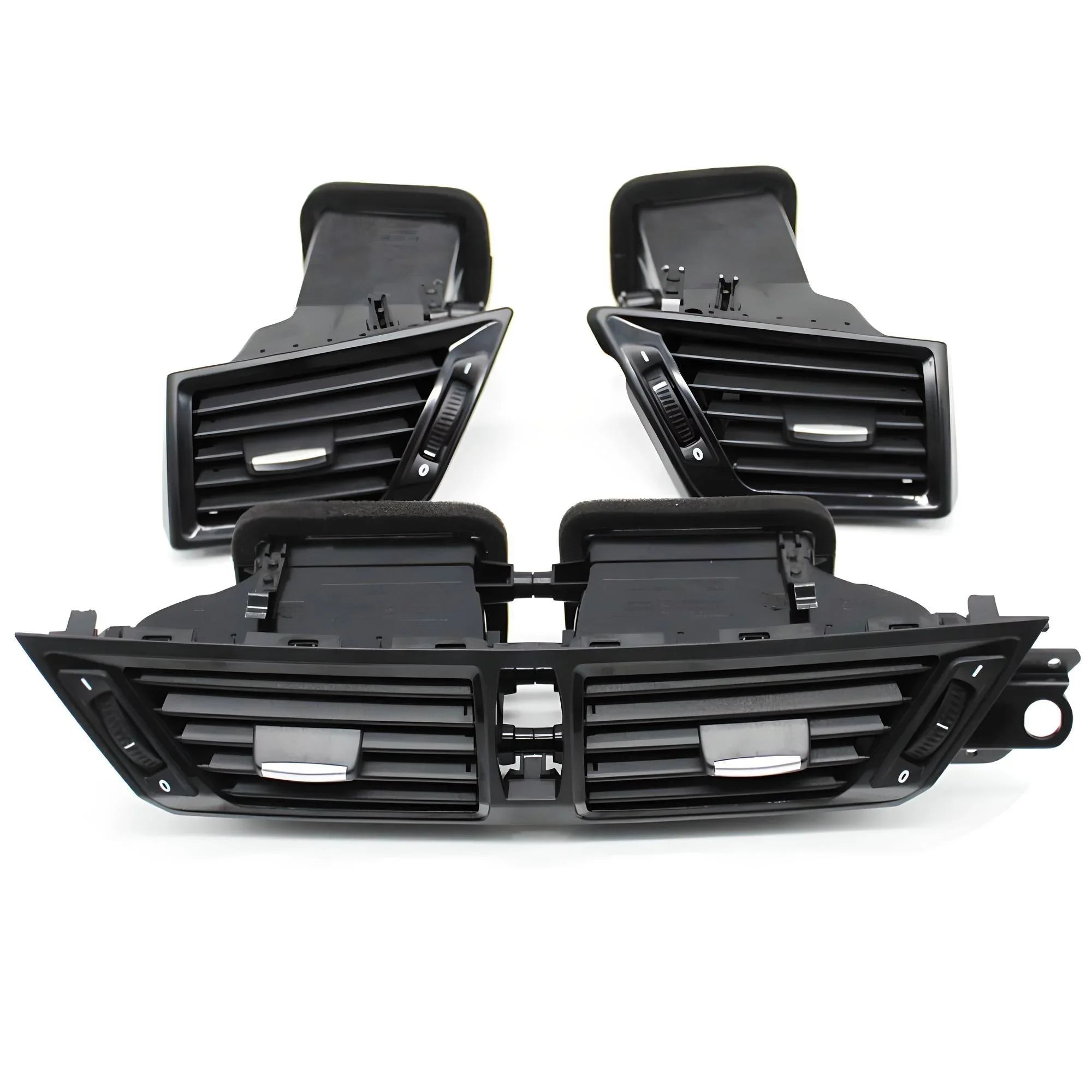 BMW Dashboard Air Vent Set – Black – Compatible with BMW 5 Series G30 G31 – Front Interior