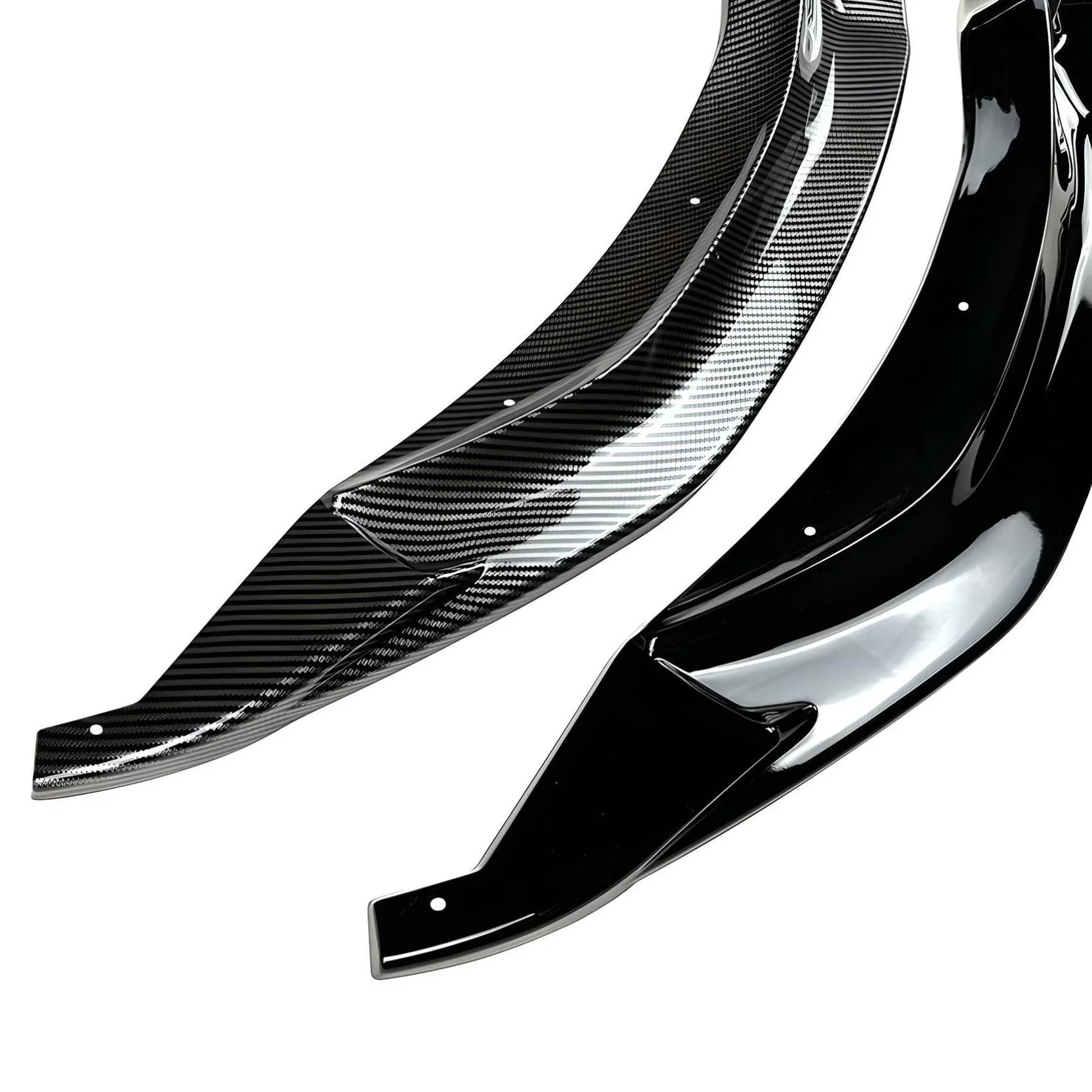 Front Splitter Extension – Glossy Carbon Fiber – Compatible with BMW G20 G21 M-Sport – Front
