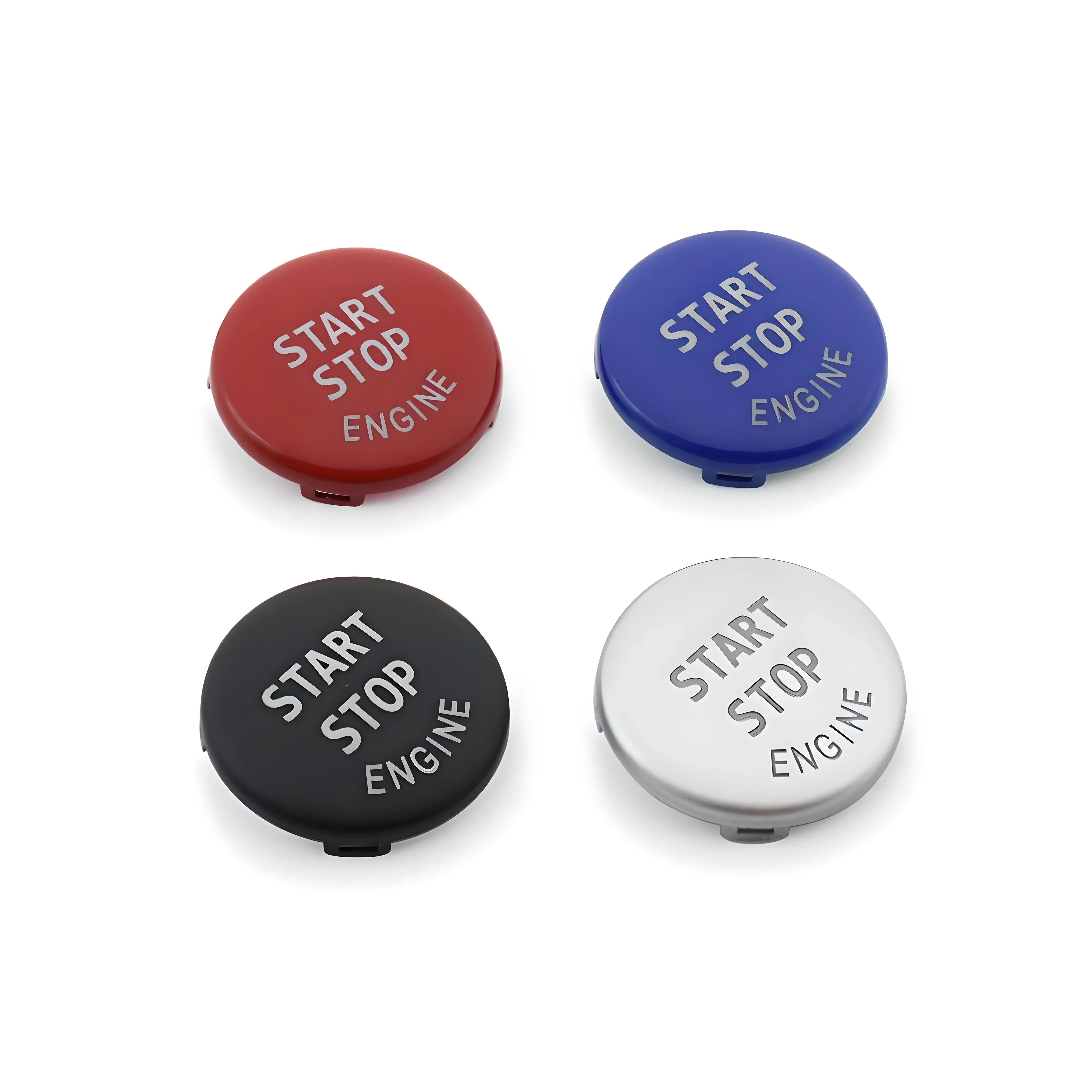 Start Stop Engine Button Cover – Red – Compatible with BMW – Interior